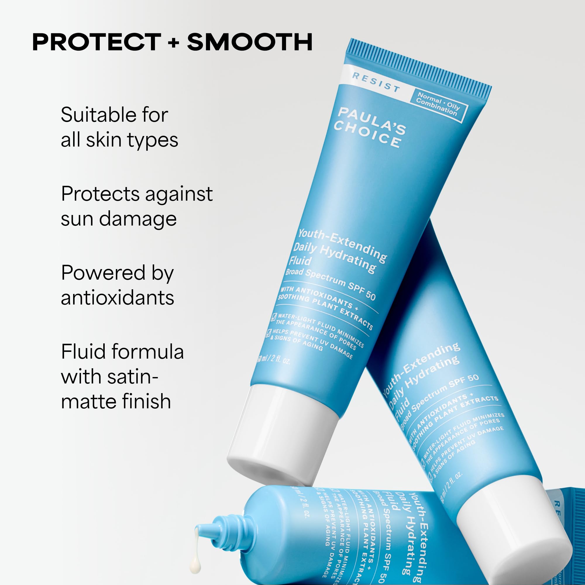 Paula's Choice RESIST Daily Hydrating Fluid Face Moisturizer with SPF 50 Sunscreen, Face Sunscreen for Oily Skin, Chamomile & Vitamin E, UVA/UVB Protection, Fragrance-Free, TSA Friendly, 2 Fl Oz Paula's Choice Au supplements