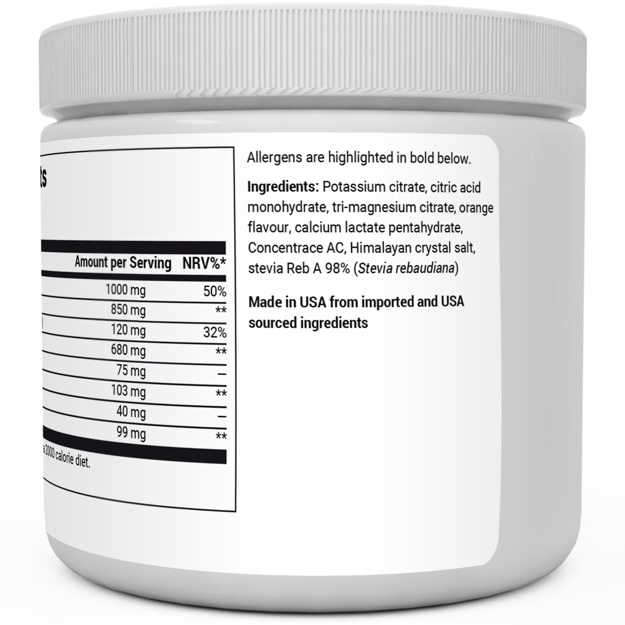 Dr. Berg Electrolyte Powder - Electrolyte Drink Supplements with 1000mg Potassium Dr. Berg Nutritionals Au supplements