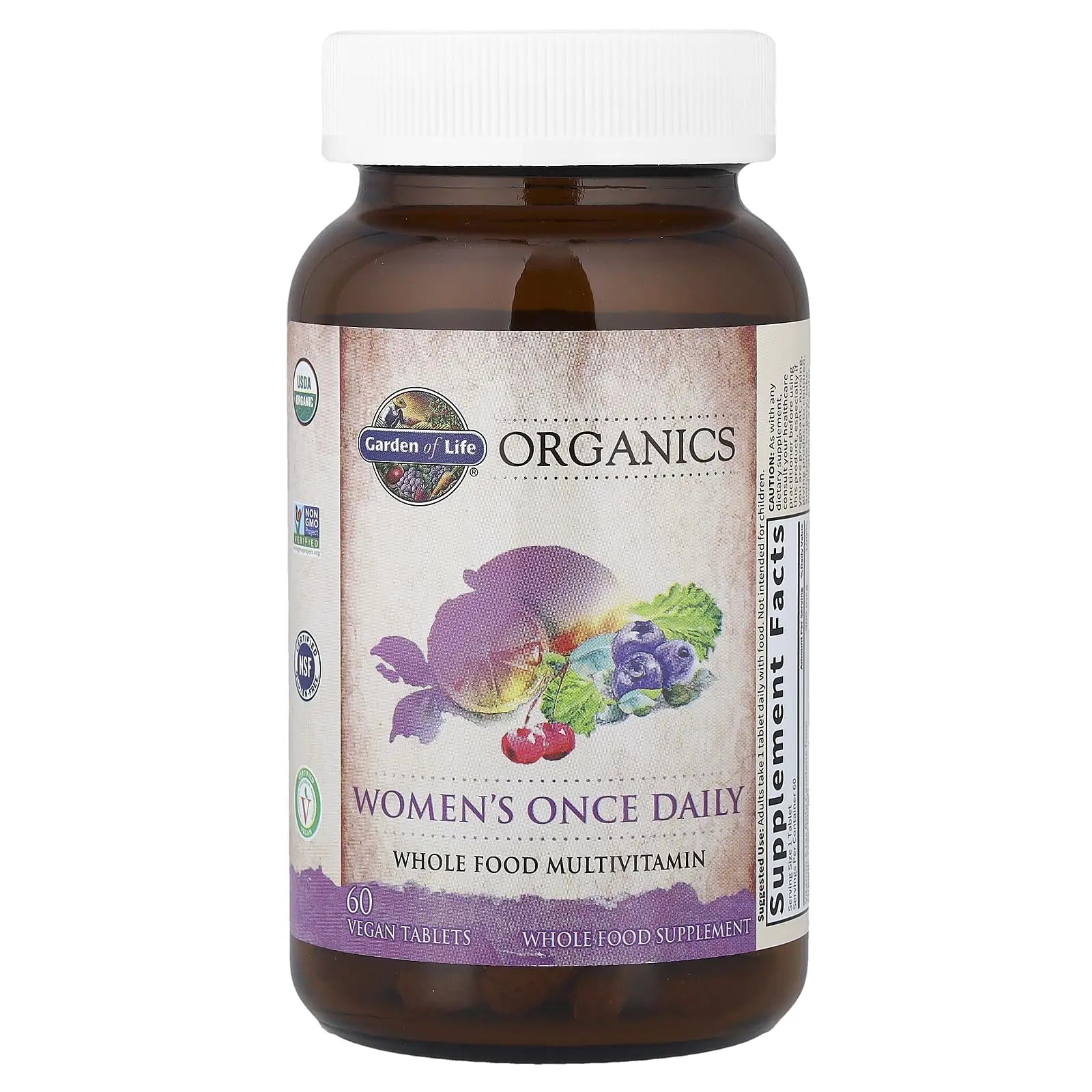 Garden of Life Organics Multivitamin for Women - Women's Once Daily Multi - Whole Food Multi with Iron, Biotin, Vegan Organic Womens Multivitamin Garden of Life Au supplements