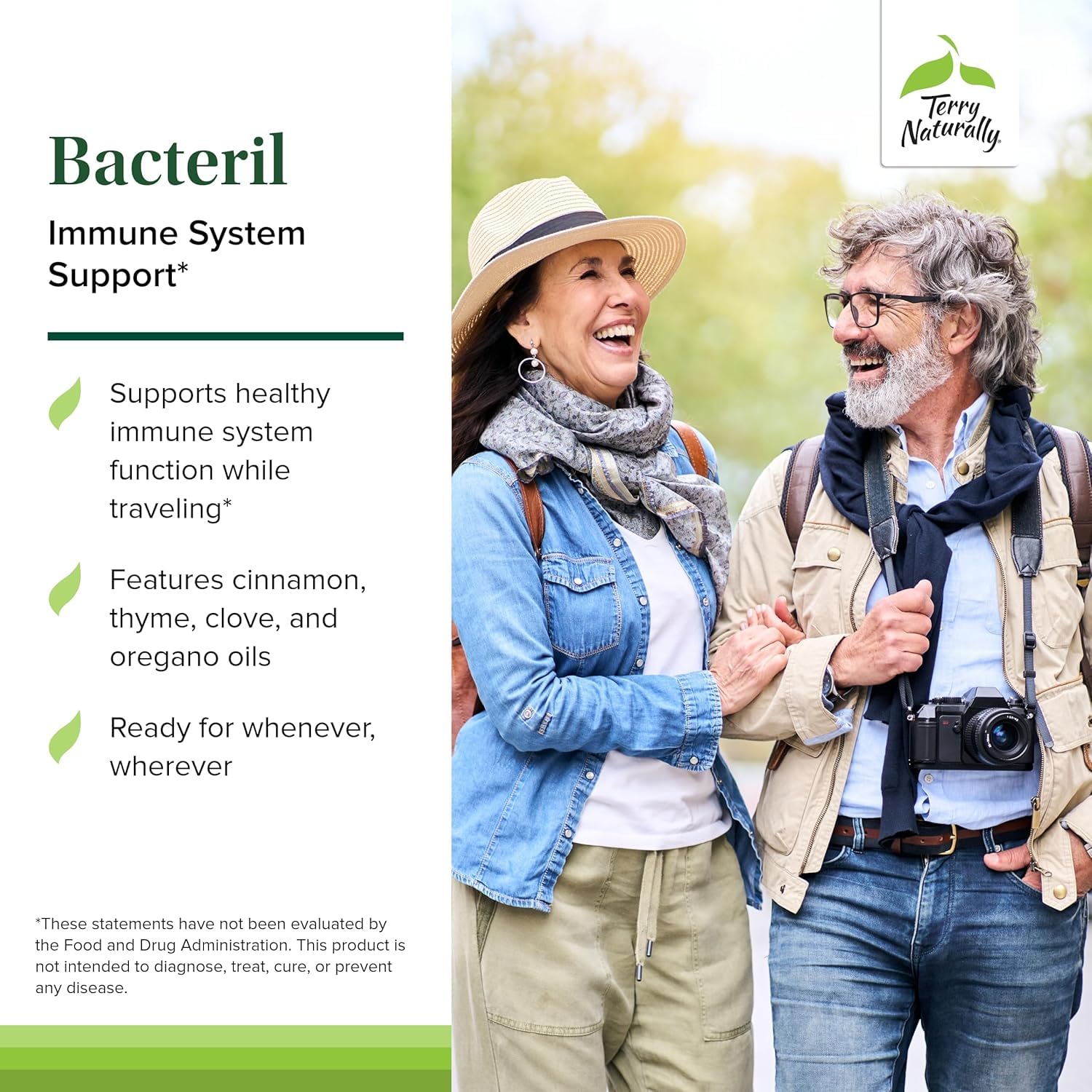 Terry Naturally Bacteril - Intestinal Support Supplement with Clove, Cinnamon, Thyme & Oregano - Immune Support Supplement with Antioxidant Support - Intestinal Support - 30 Softgels (Pack of 2) Terry Naturally Au supplements