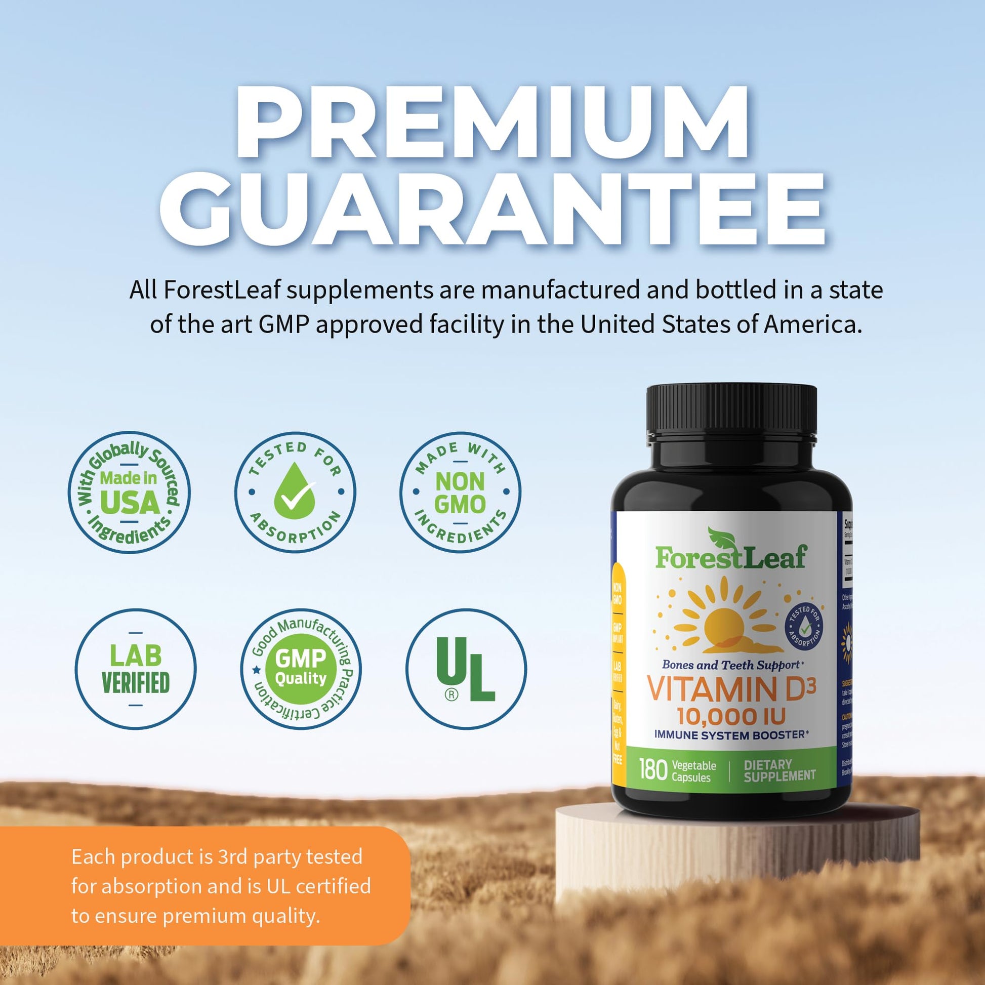 ForestLeaf - Vitamin D3 IU Weekly Supplement - Vitamin D Capsules ForestLeaf Au supplements