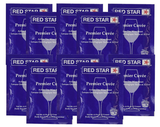 Red Star Premier Cuvee Yeast 10 Packets Red StarAU supplements