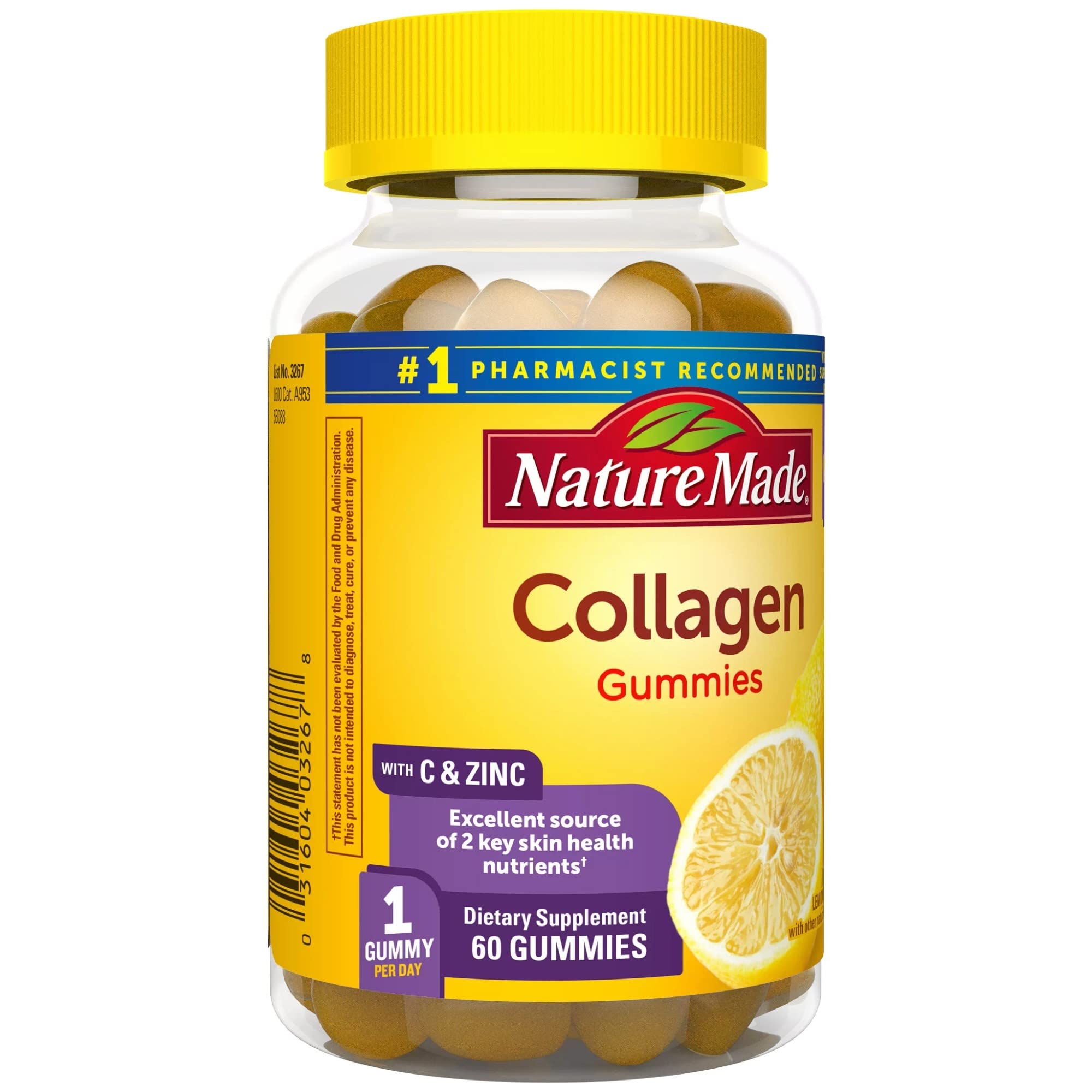 Nature Made Collagen Gummies with Vitamin C, Zinc and Biotin, Hydrolyzed Collagen Nature Made Au supplements