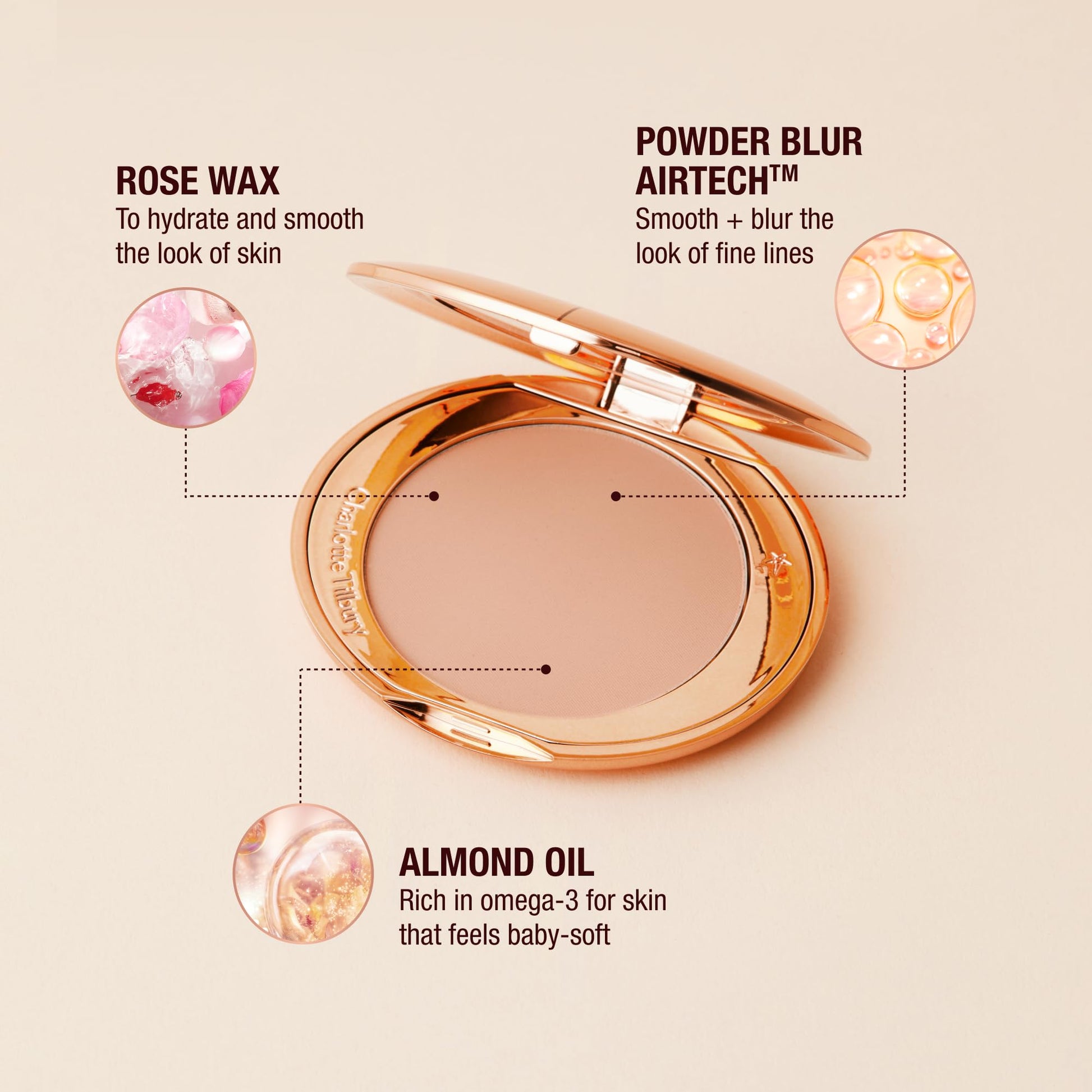 Charlotte Tilbury Airbrush Flawless Finish Setting Powder - Pore-Blurring Pressed Powder for Face Makeup to Minimize Shine with a Soft-Focus Finish - 1 Fair Charlotte Tilbury Au supplements