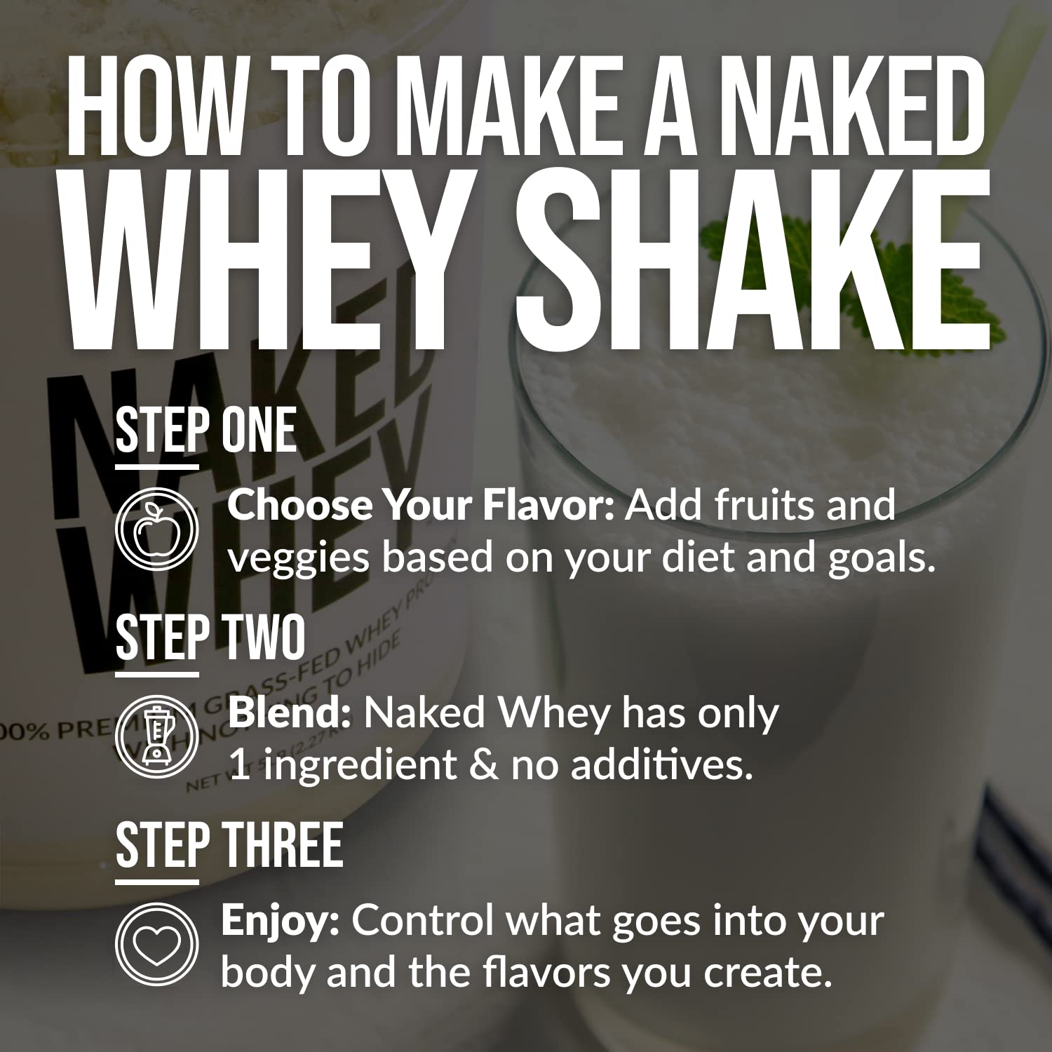 Naked Nutrition Naked Whey 1Lb - Only 1 Ingredient, Grass Fed Whey Protein Powder Naked Nutrition Au supplements