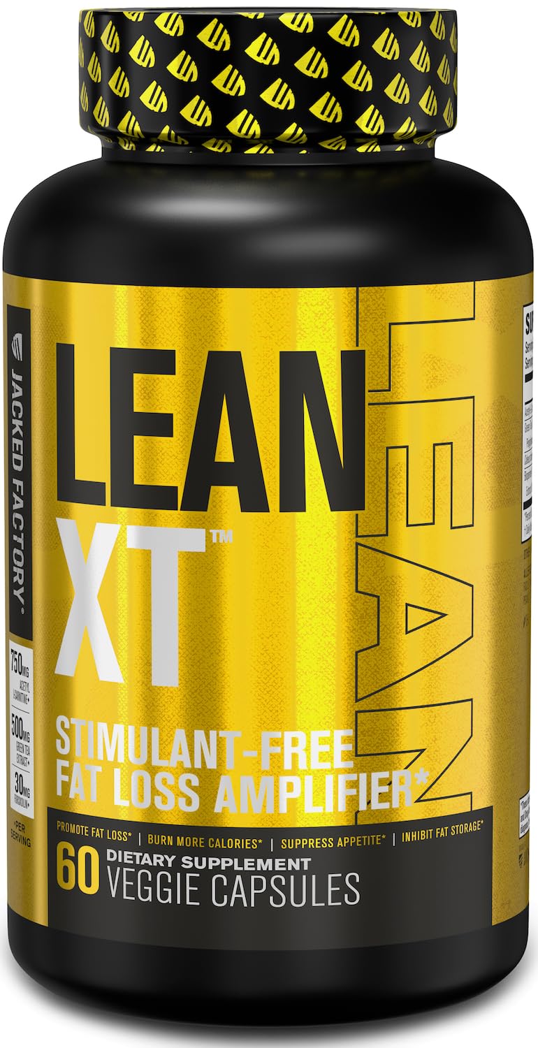 Lean-XT Caffeine Free Fat Burner - Non Stim Weight Loss Supplement, Appetite Suppressant Jacked Factory Au supplements