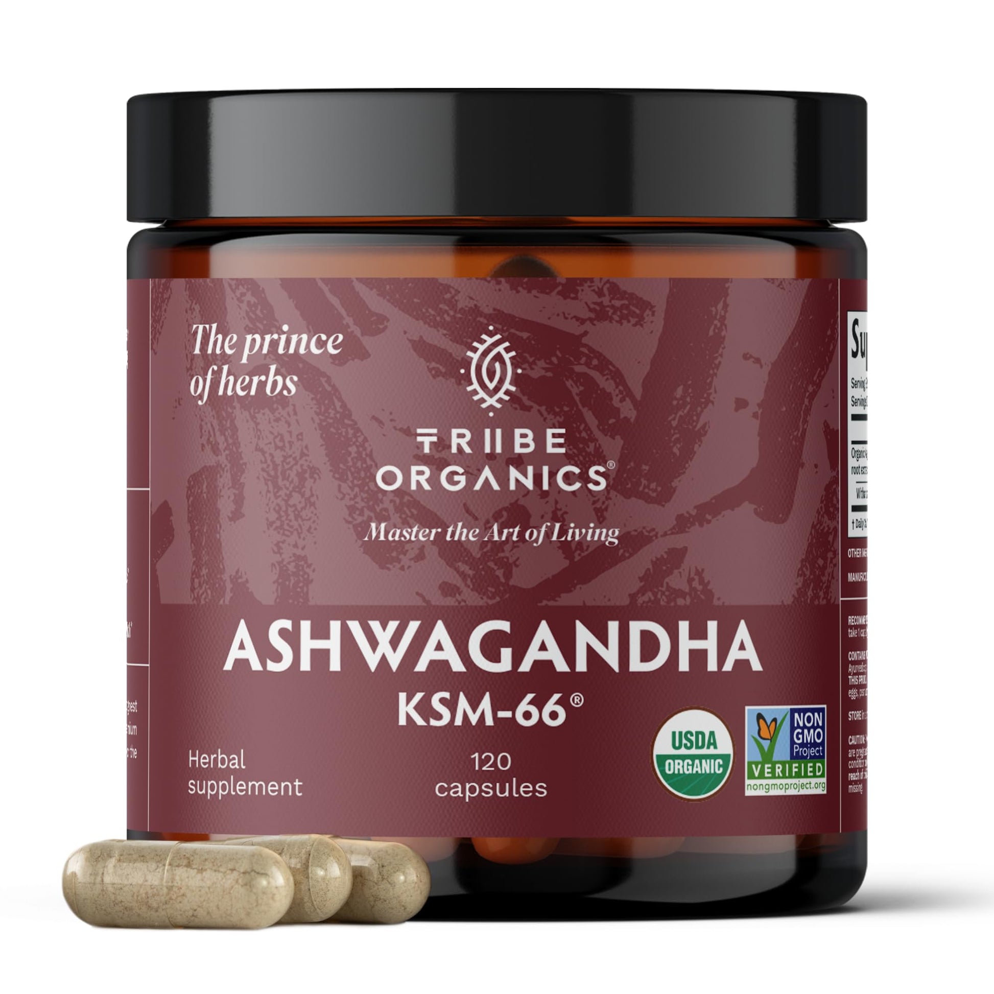 TRIBE ORGANICS Ashwagandha KSM 66 Pure Organic Root Powder Extract Ayurvedic TRIBE ORGANICS Au supplements