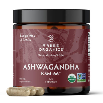 TRIBE ORGANICS Ashwagandha KSM 66 Pure Organic Root Powder Extract Ayurvedic TRIBE ORGANICS Au supplements