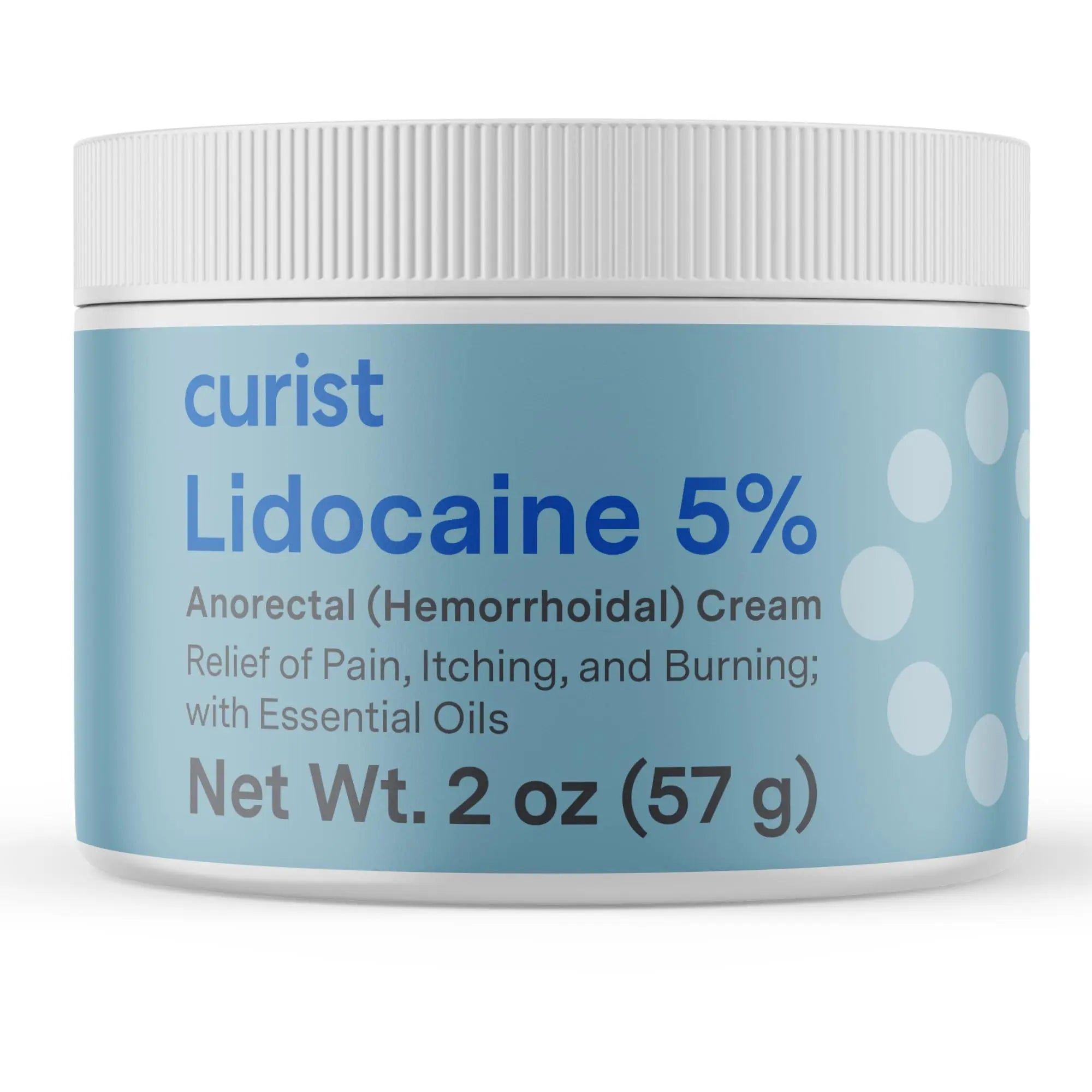 Curist 5% Lidocaine Cream Pain Relief - Numb Quickly & Effectively with 5% Lidocaine Numbing Cream for Anorectal Use - (1 Pack - 2 oz Jar) Curist Au supplements