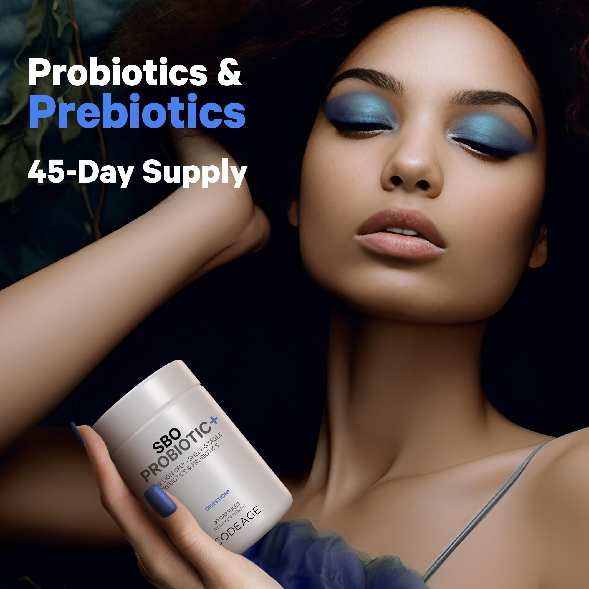 Codeage Multi Collagen Protein Capsules 5 Types, Ashwagandha Withania Somnifera & Organic Amla Berry + SBO Probiotic Blend 50 Billion CFU Bundle, Lactobacillus Plantarum, Bacillus Subtilis, Non-GMO Codeage Au supplements