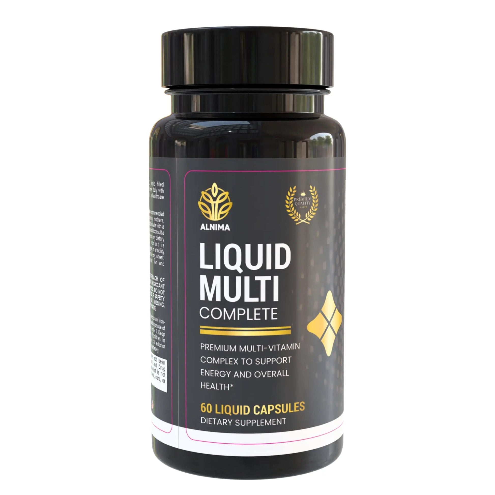 ALNIMA Halal Liquid Multivitamin Complete – Energy & Immune Support with 29 Essential Nutrients | 60 Liquid Capsules – Halal Certified ALNIMA Au supplements