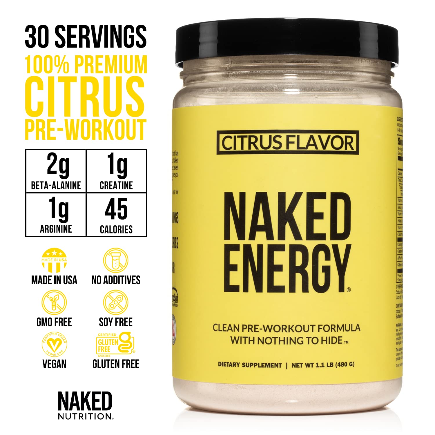 NAKED nutrition Vegan Energizing Bundle: Naked Citrus Energy Super Greens Powder NAKED nutrition Au supplements