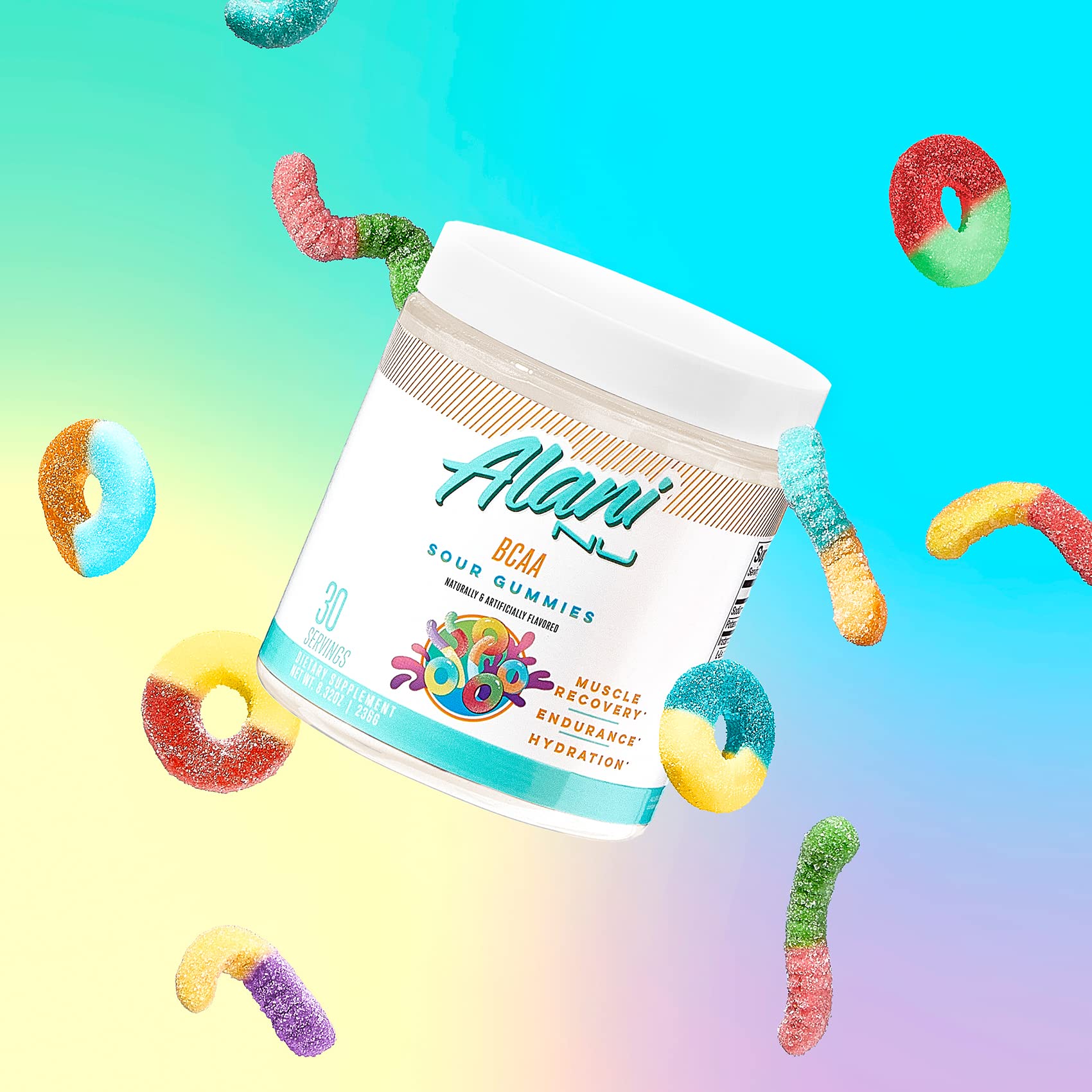 Alani Nu Breezeberry Pre Workout and BCAA Sour Gummies Post Workout Powder Bundle Alani Nu Au supplements
