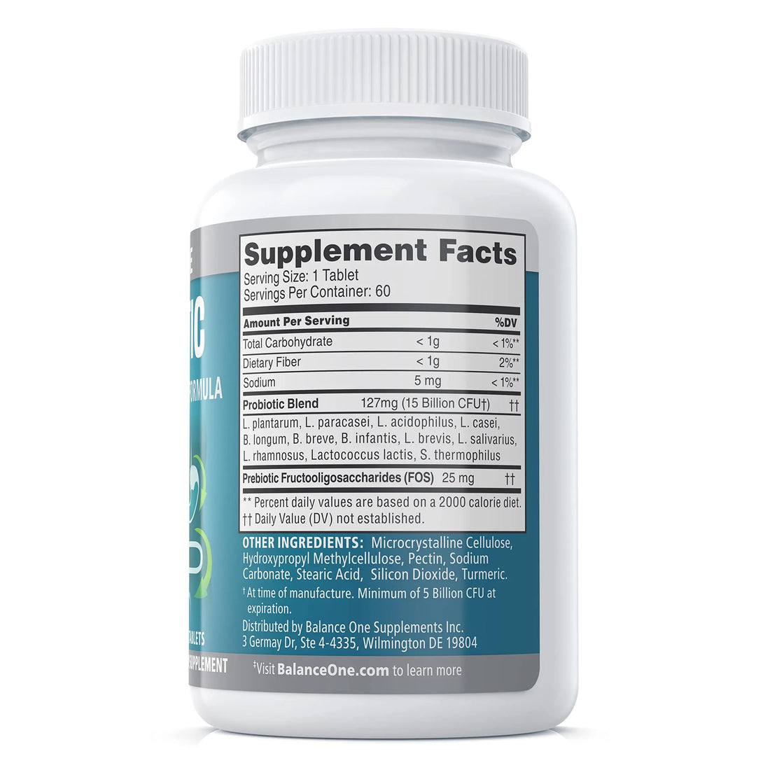 Balance ONE Time Release Probiotic – 15 Billion CFU – 12 Strains Including L. Plantarum – 15x More Survival Than Capsules – Bloating & Gas Relief – Gut & Digestive Health for Women & Men – 60 Tablets Balance ONE uk supplements