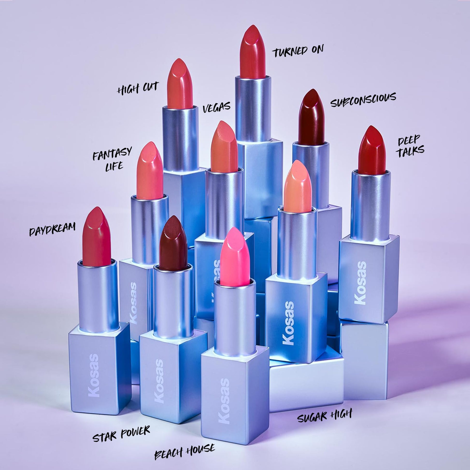 Kosas Weightless Lip Color Nourishing Satin Lipstick - High Impact Lip Color with Clean Formula - Comfy Feel & Soft Finish - Turned On Kosas Au supplements