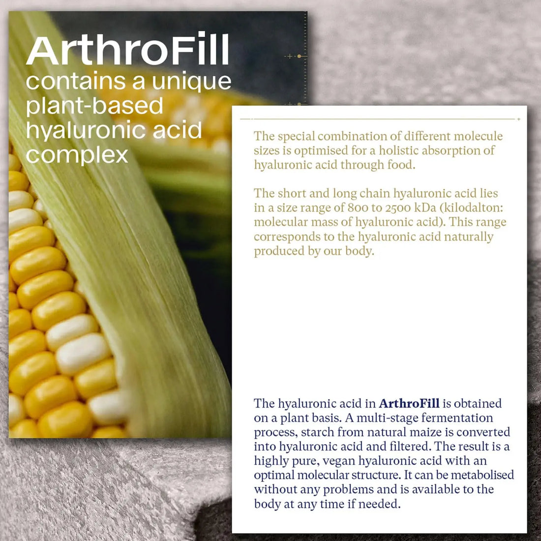 ArthroFill™ Tablets - Proven European Joint Relief - Vegan Hyaluronic Acid - Nutrient Complex - Support Active Movement Functions with 15 Vital Micronutrients - Made in Germany ArthroFill uk supplements
