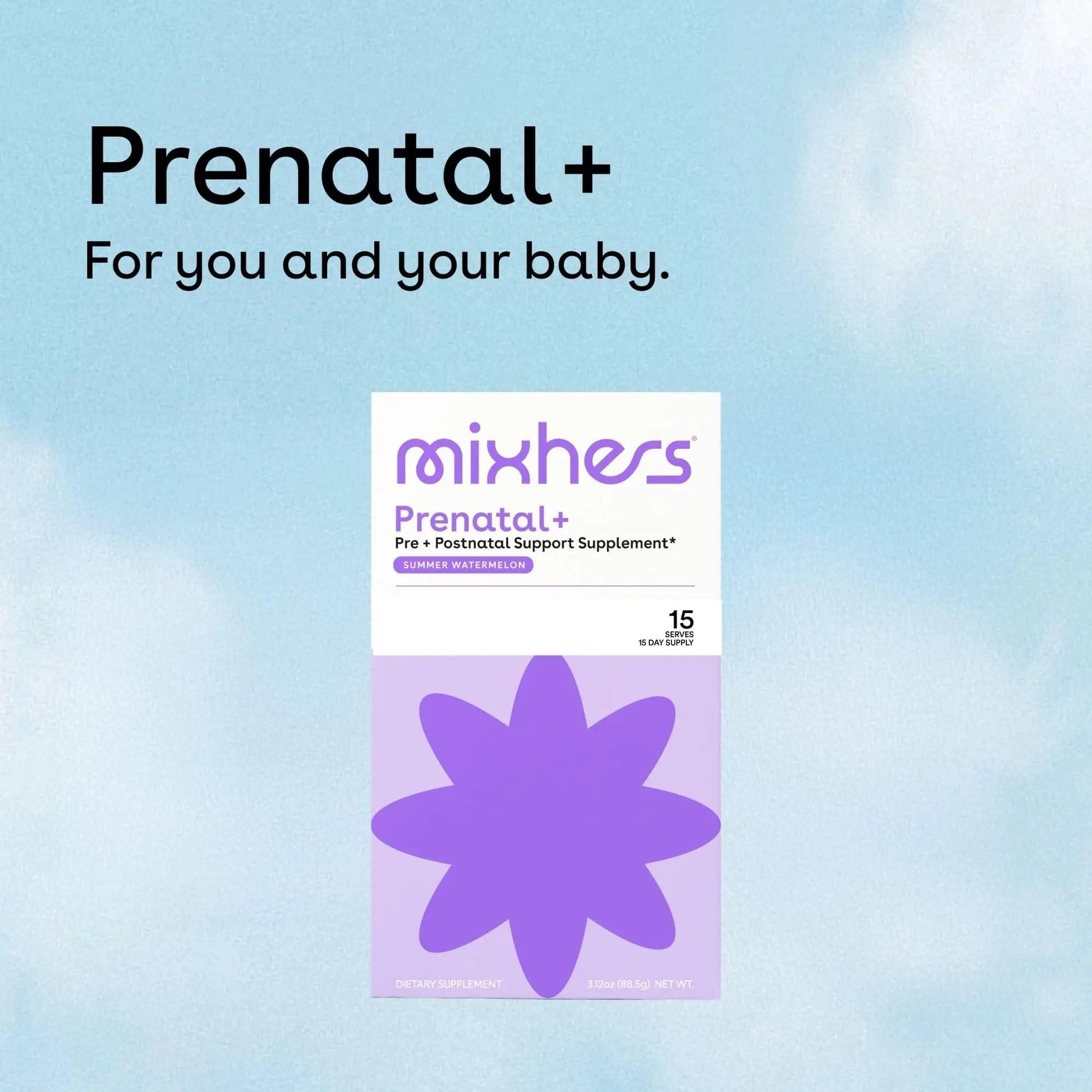 Mixhers Herbaby Pre- & Post-Natal Supplement - Liquid Multivitamin Drink Mix - With Iron, Choline & Methylated Folate MIXHERS Au supplements
