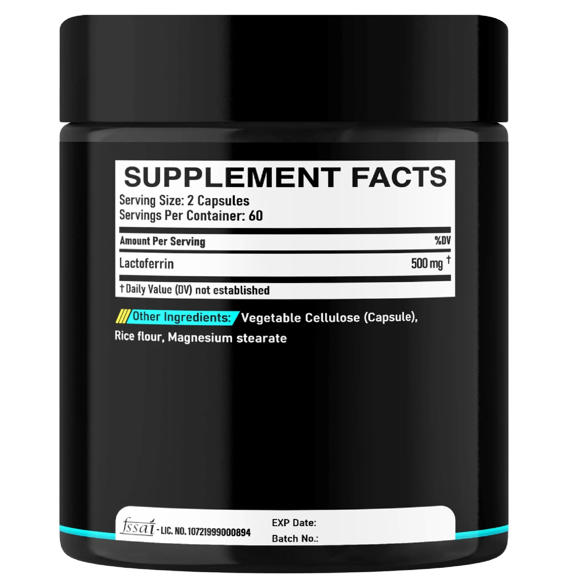 DEDICAD 500Mg Lactoferrin Supplement - 120 Capsules for 2-Month Supply DEDICAD Au supplements