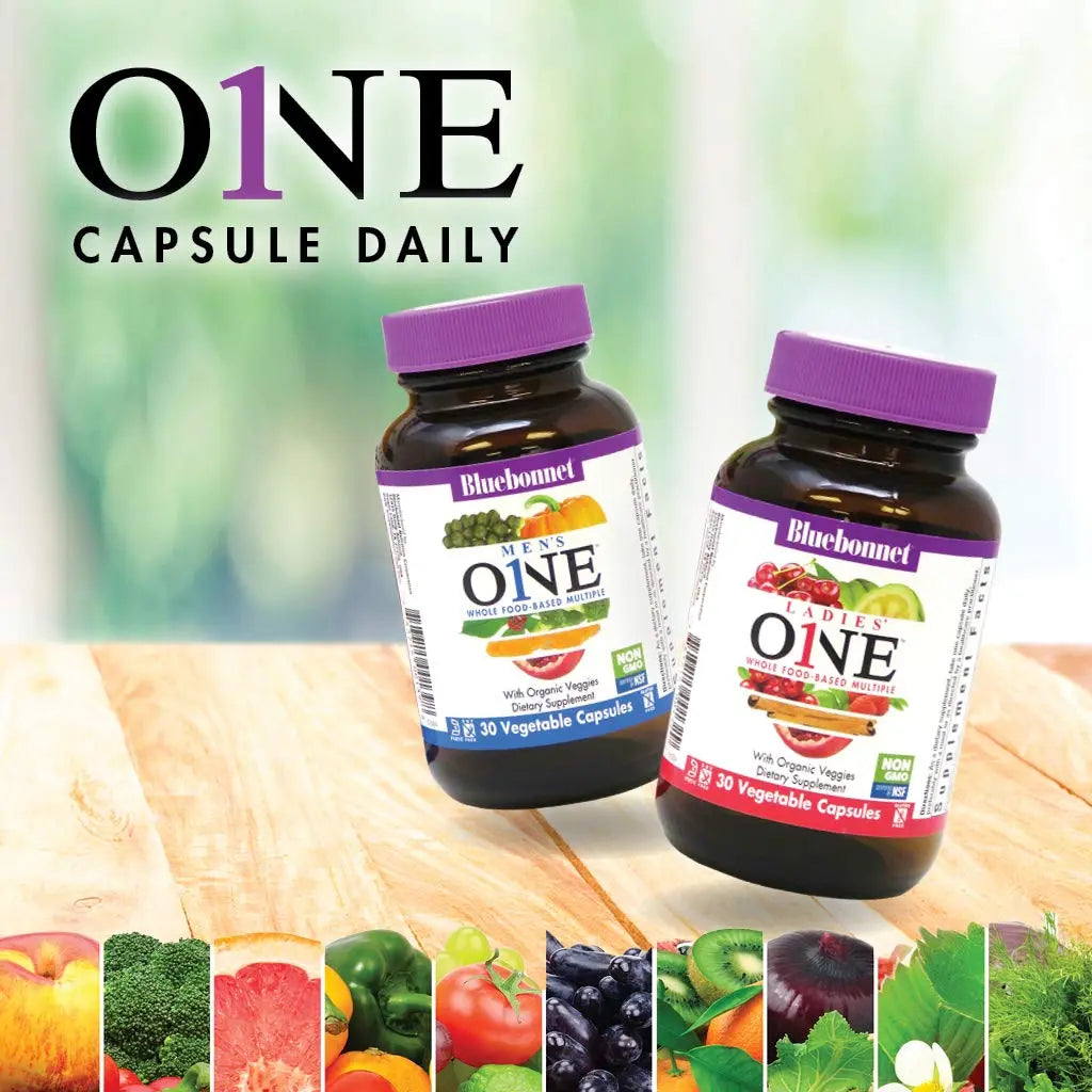 BlueBonnet Nutrition Ladies One Vegetable Capsule, Whole Food Multiple, K2, Organic Vegetable, Energy, Vitality BlueBonnet Au supplements