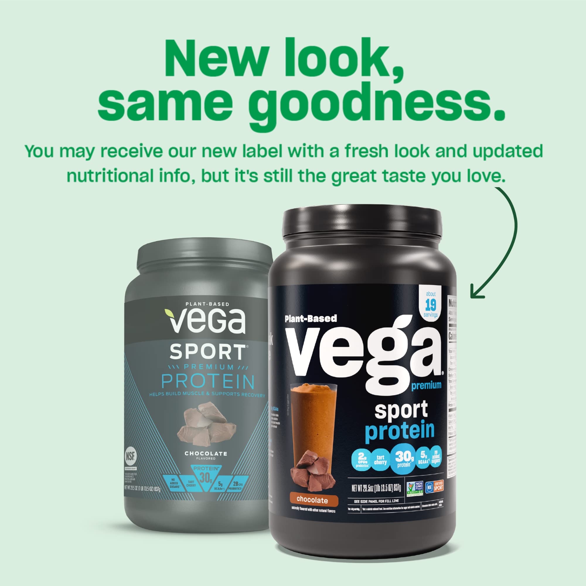 Vega Premium Sport Protein Vanilla Protein Powder, Vegan, Non GMO & Sport Pre-Workout Vega Au supplements