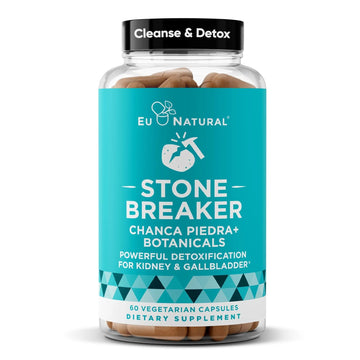 Chanca Piedra Stone Breaker - The Original Stone Breaking Formula with Celery Seed & Parsley - Supports Kidney, Gallbladder & Urinary Tract Cleansing to Help Flush Impurities - 60 Vegetarian Capsules Eu Natural Au supplements