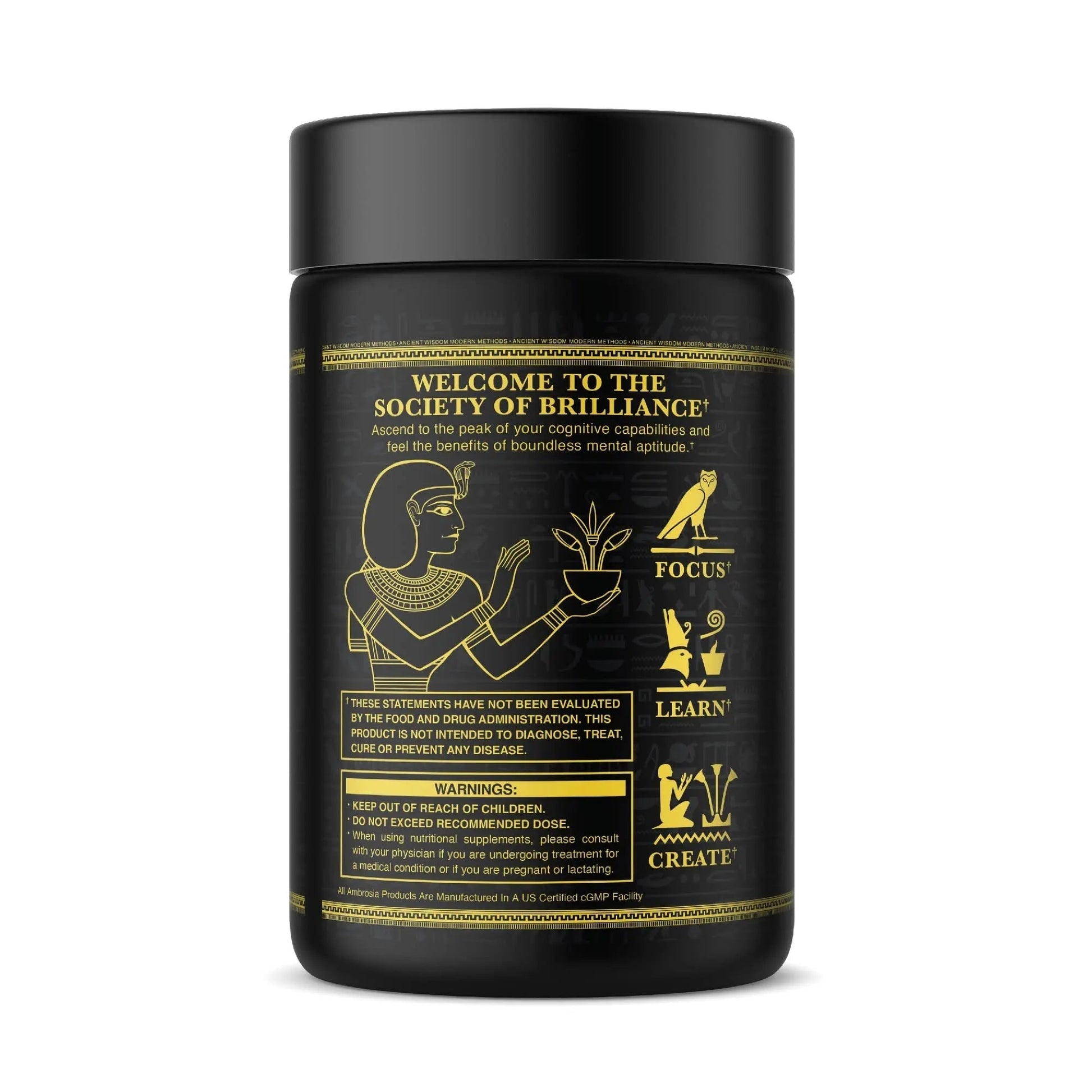 Ambrosia Mental Jewels (Capsules) - Cognitive Enhancer | Increase Memory, Communication Skills, Concentration & Focus | Alpha GPC, Choline, BaCognize Ambrosia Au supplements
