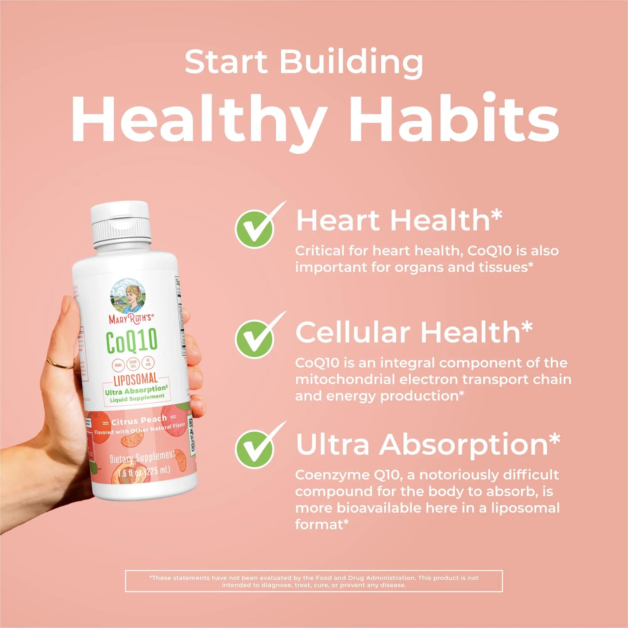MaryRuth Organics Liquid Vitamin | Coenzyme Q10 Heart Health for Mitochondrial Support and Immune System | Vegan Non-GMO | 7.6 Fl Oz | 45 Servings MARYRUTH'S Au supplements