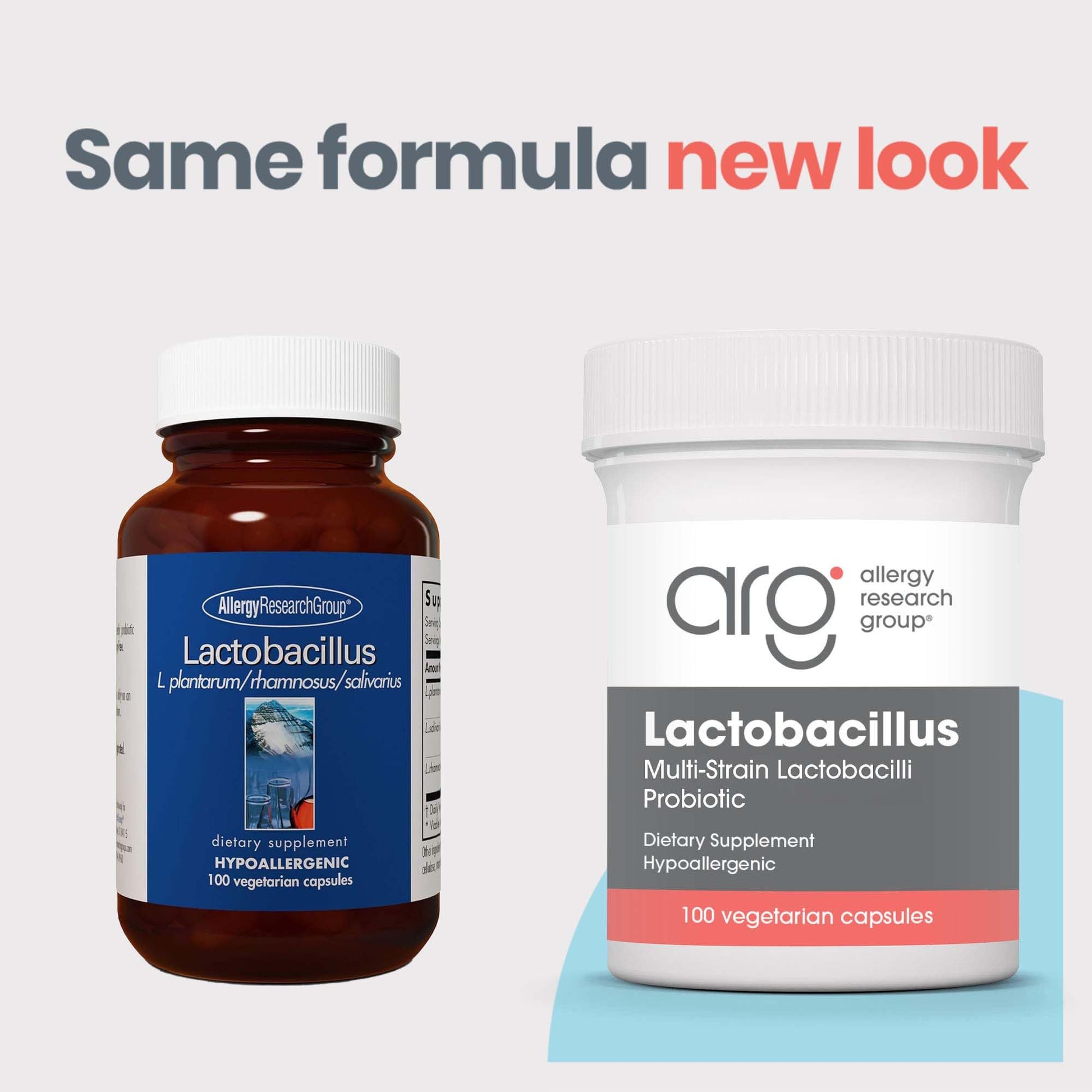 Allergy Research Group Lactobacillus Supplement - Probiotics for Men & Women, Digestive Health, Gut Health, Vegetarian Capsules - 100 Count Allergy Research Group Au supplements