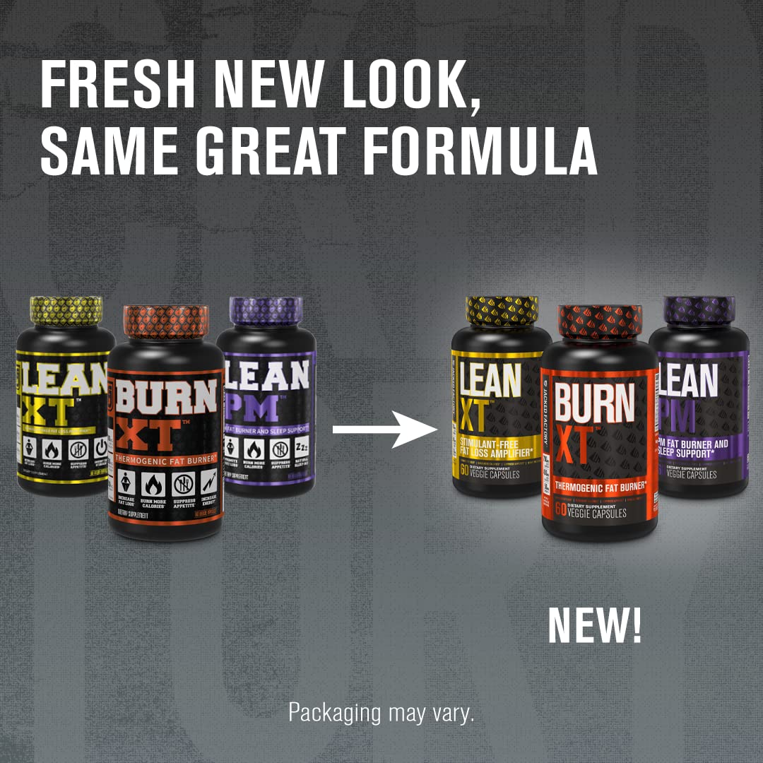 Burn-XT Thermogenic Fat Burner, Lean PM Nighttime Fat Burner & Sleep Aid Jacked Factory Au supplements