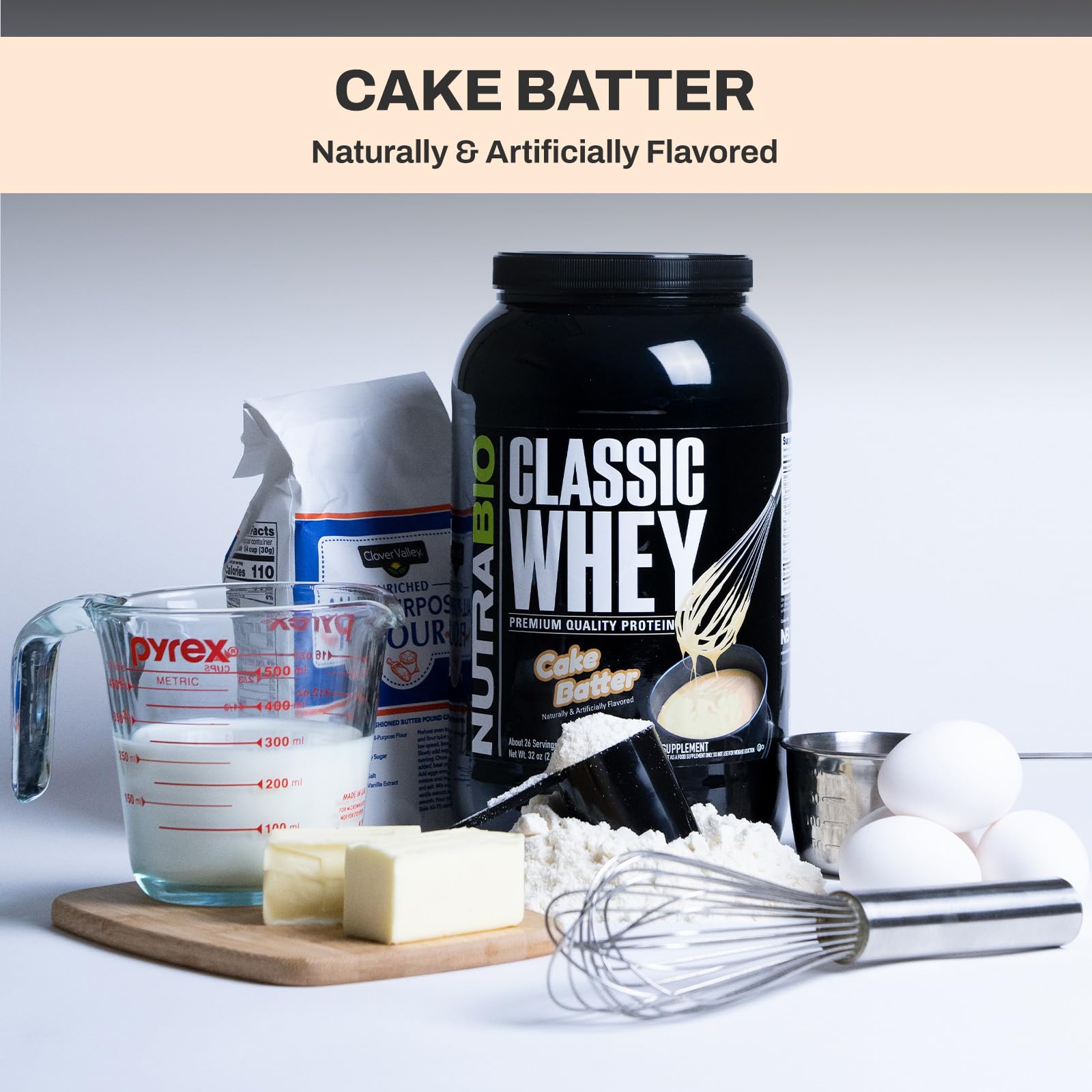 NutraBio Classic Whey Protein Powder- 25G Protein Per Scoop - Full-Spectrum Amino NutraBio Au supplements