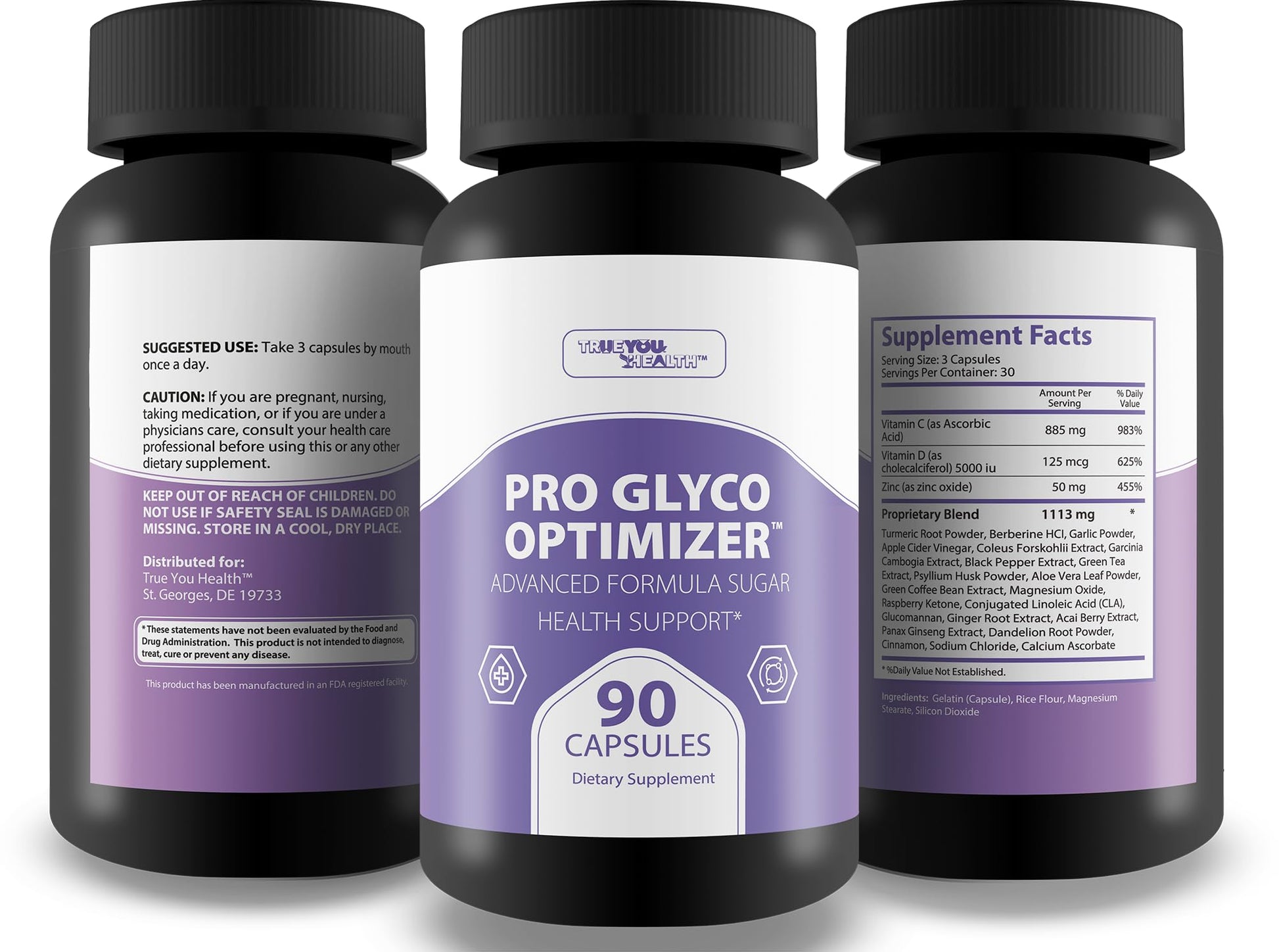 Pro Glyc0 Optimizer - Our Best Sugar Health Support Supplement - Our Best Overall Blood Health & Blood Circulation Support Supplement - Natural Blood Balance Blood Booster Pills True You Health Au supplements