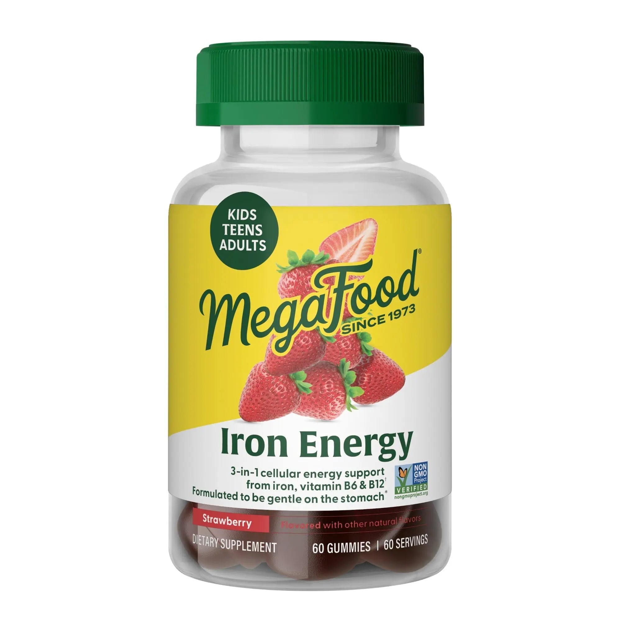 Megafood Iron Energy Gummies, Iron Supplement for Women, Men, Teens & Kids with Vitamin B12 & B6, Vitamins MegaFood Au supplements