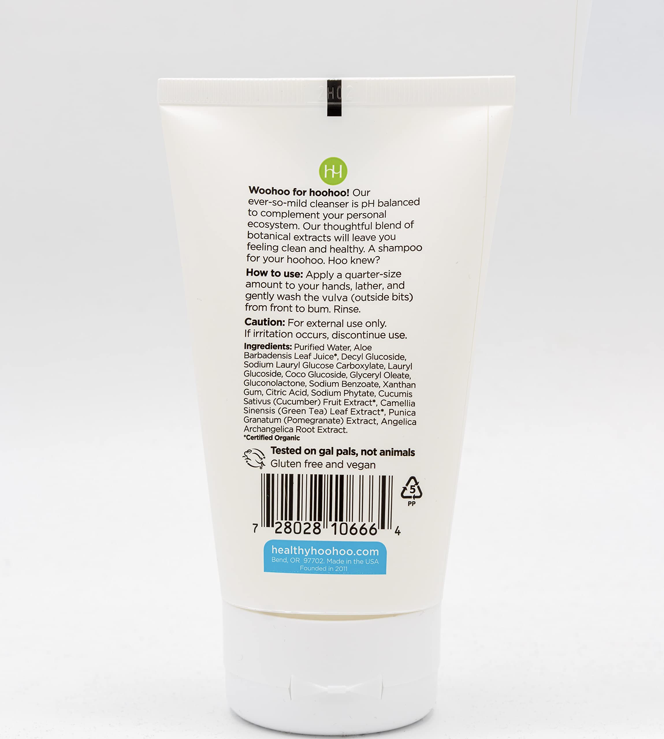 healthy hoohoo Gentle Feminine Wash - Organic Ingredients, pH Balanced, Fragrance Free healthy hoohoo Au supplements