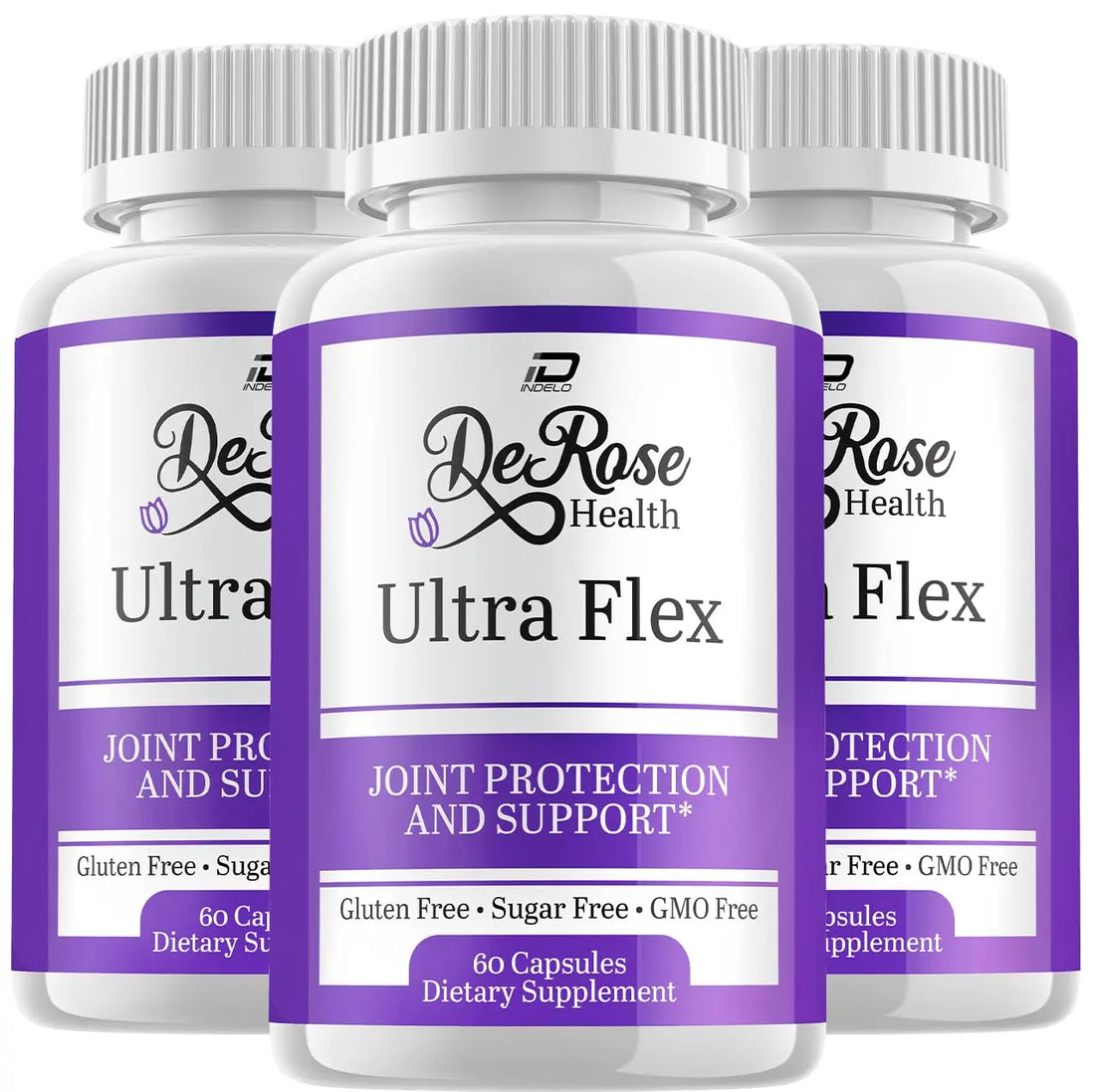 Indelo Ultra Flex Derose Health Capsules, Joint Support Supplement, Ultra Flex Natural Joint Health Formula, Derose Health Pills for Joint Wellness Mobility, UltraFlex Reviews (3 Pack - 180 Capsules) Indelo uk supplements