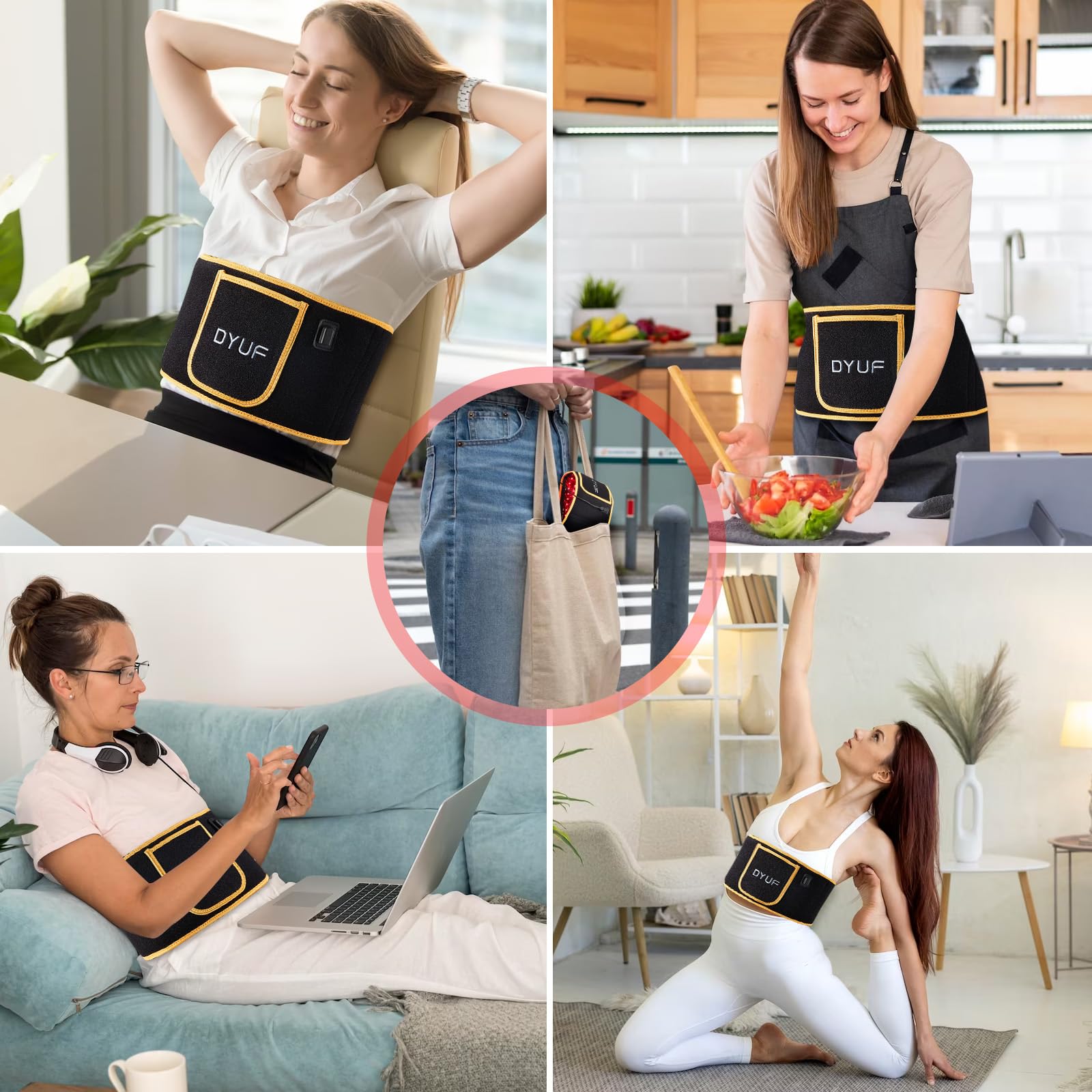 Red Light Therapy Belt DYUF Infrared Light Therapy : Muscle Recovery, Pain Relief, and Healing Device DYUF Au supplements