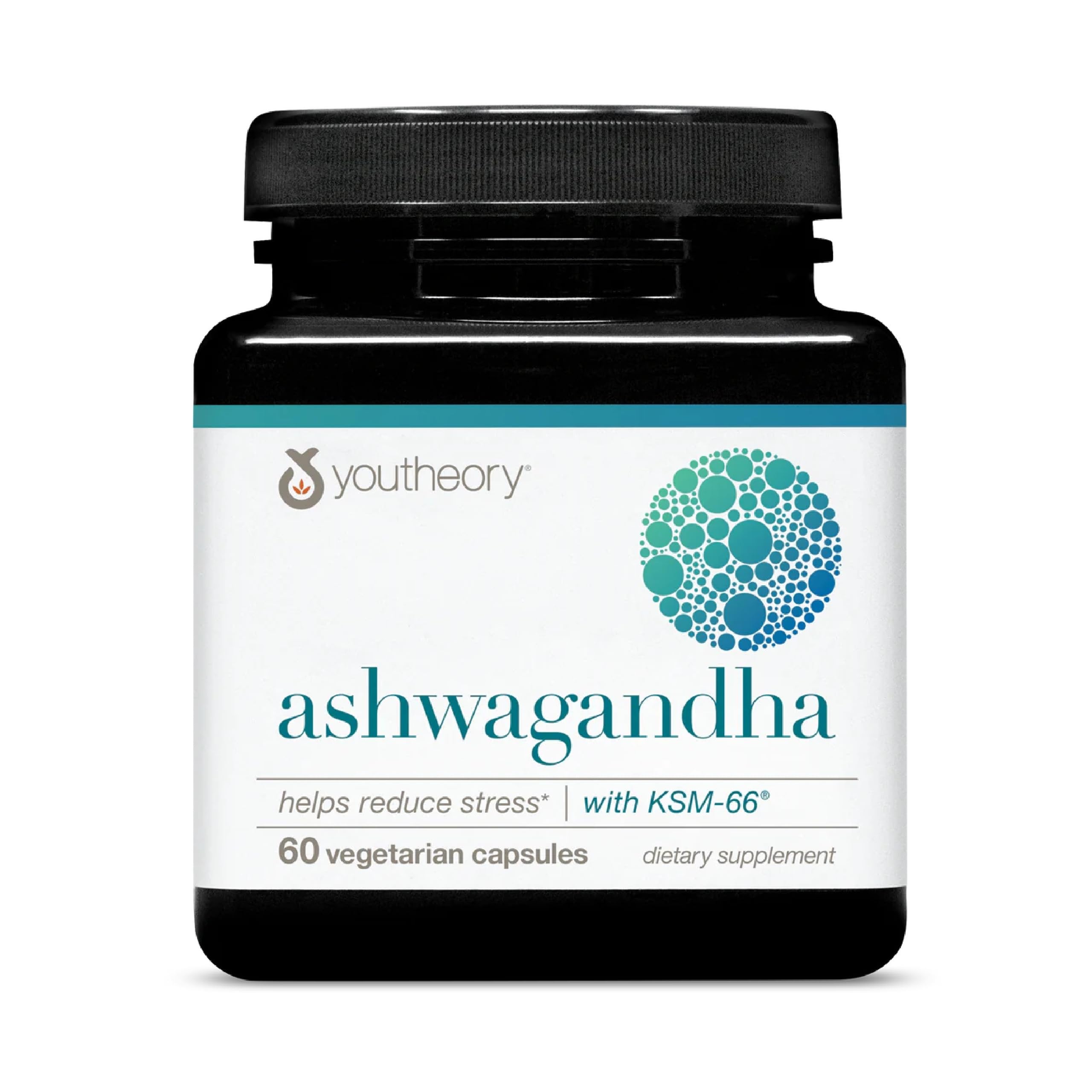 Youtheory Ashwagandha - with Organic KSM-66 Ashwagandha - Herbal Blend to Support Stress Relief & Energy Levels* - Helps Support Mood* - 60 Vegetarian Capsules (30-Day Supply) Youtheory Au supplements
