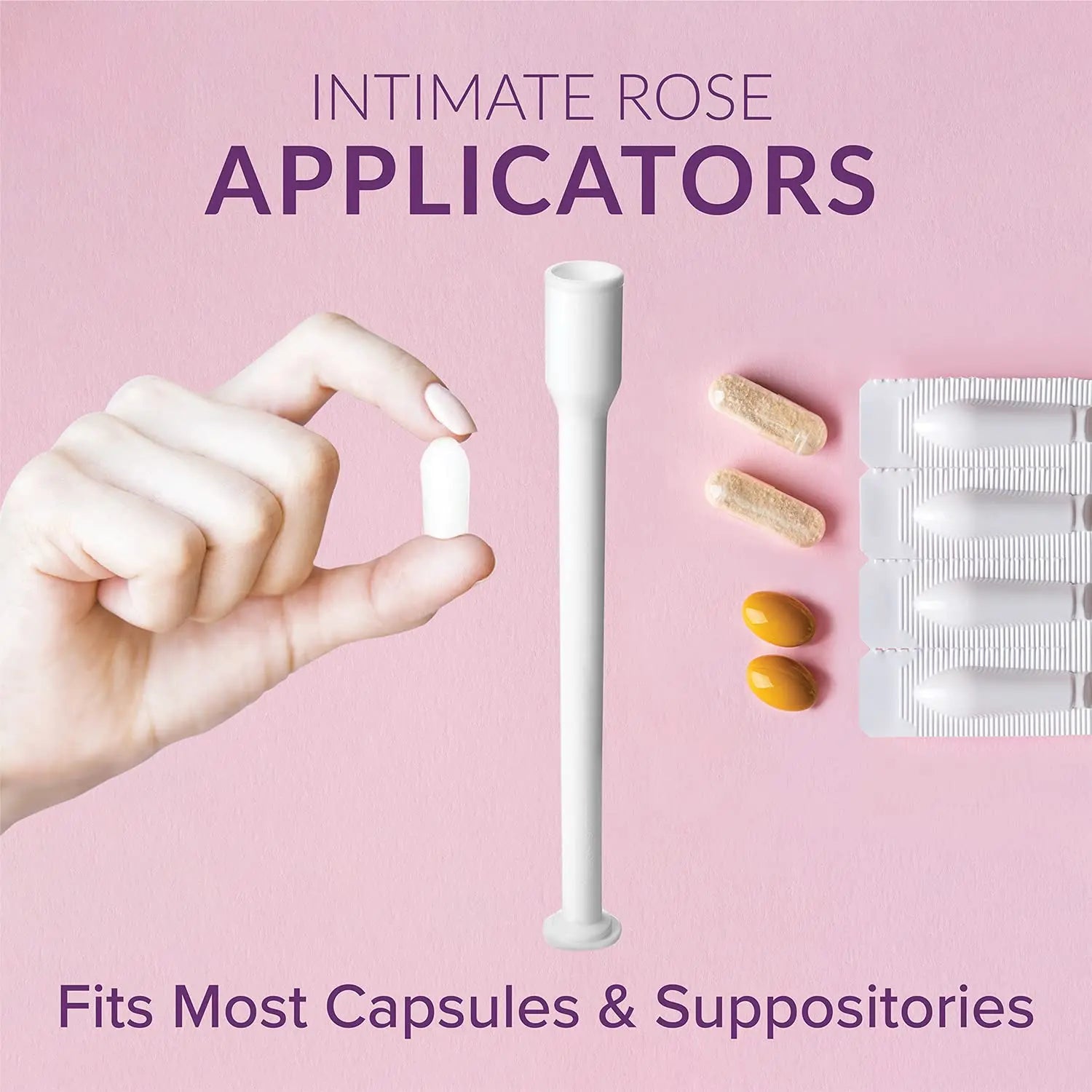 Intimate Rose 15 Count Vaginal Suppository Applicator - Fits Most Boric Acid Suppositories & Vaginal Suppository - Individually Wrapped Suppository Applicators from Intimate Rose Au supplements
