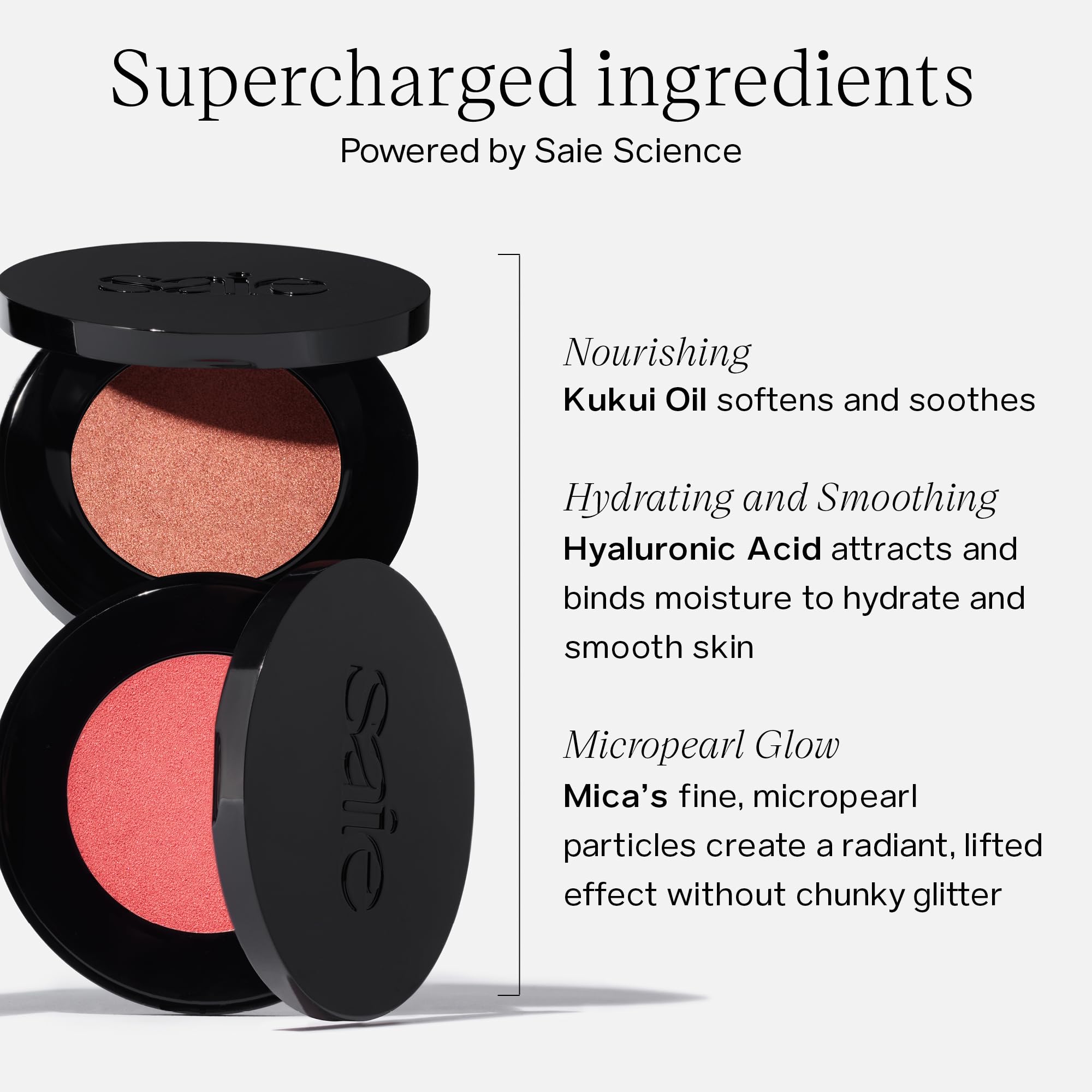 Saie Glow Sculpt Multi-Use Highlighter + Cream Blush - Lightweight Highlighter Makeup with Hyaluronic Acid + Micropearl for Radiant, Glowing Skin - Mauveglow (.02 oz) Saie Au supplements