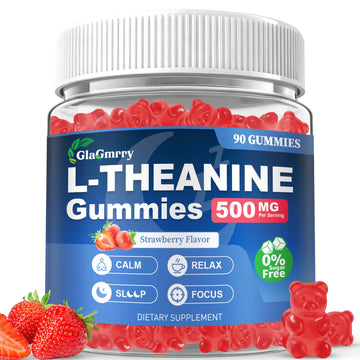 GlaGmrry 90 Count | L Theanine Gummies, L Theanine Supplement for Adults & Kids, w/Ashwagandha, Magnesium, GABA & 5-HTP, Sugar Free Liposomal Formula for Calm Relax zzZ M♡♡d & Focus, Vegan GlaGmrry Au supplements
