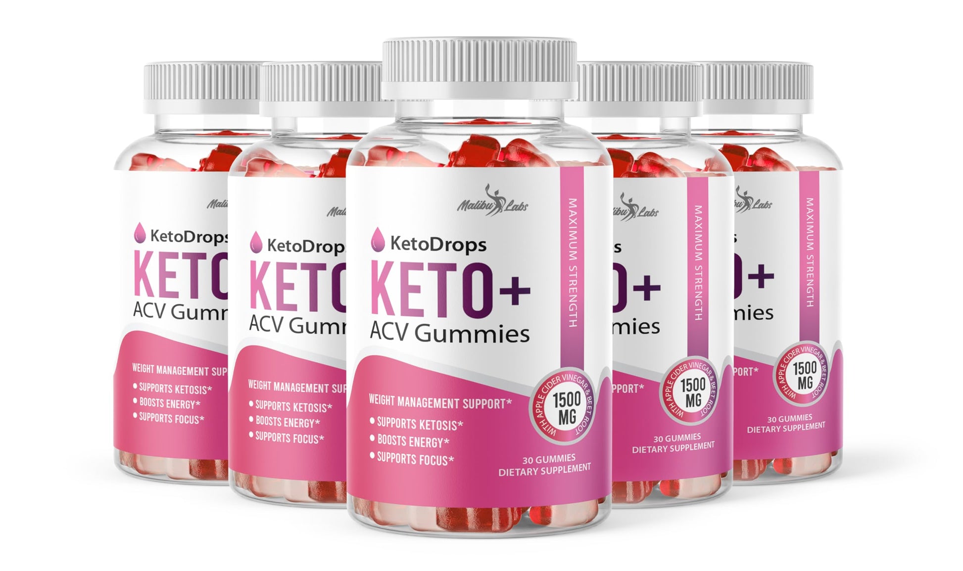 Keto Drops ACV Gummies Weight Loss - 1500mg Once a Day, Strong Time Released Malibu Labs Au supplements