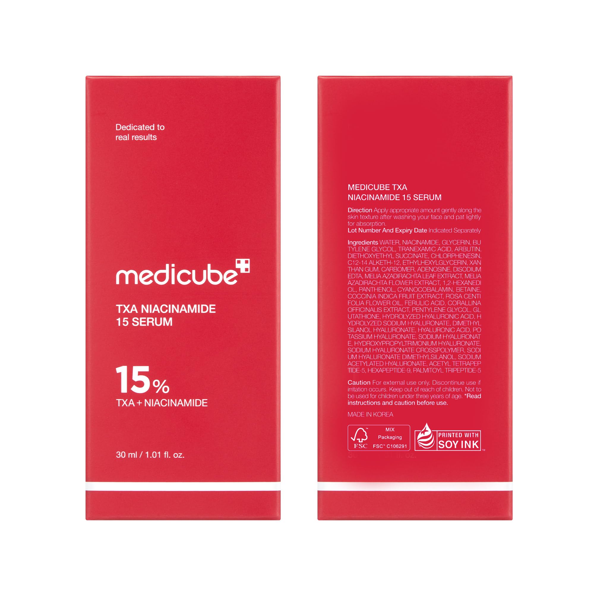 medicube TXA+Niacinamide 15% Glow Facial Serum for After Spot Care | All-in-One Daily Korean Skincare | Uneven Skin Tone, Texture, and Hydration Care | High-Potency Tranexamic Acid 5% | 1.01 fl.oz medicube Au supplements