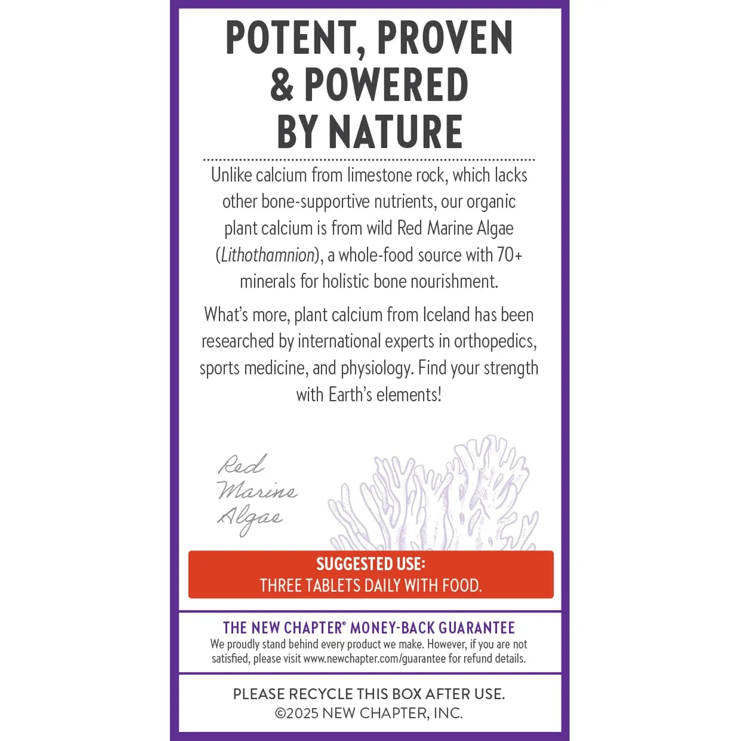 New Chapter Calcium Supplement - Bone Strength Plant-Based USDA Organic Calcium with Magnesium, Vitamin D3+K2 New Chapter Au supplements