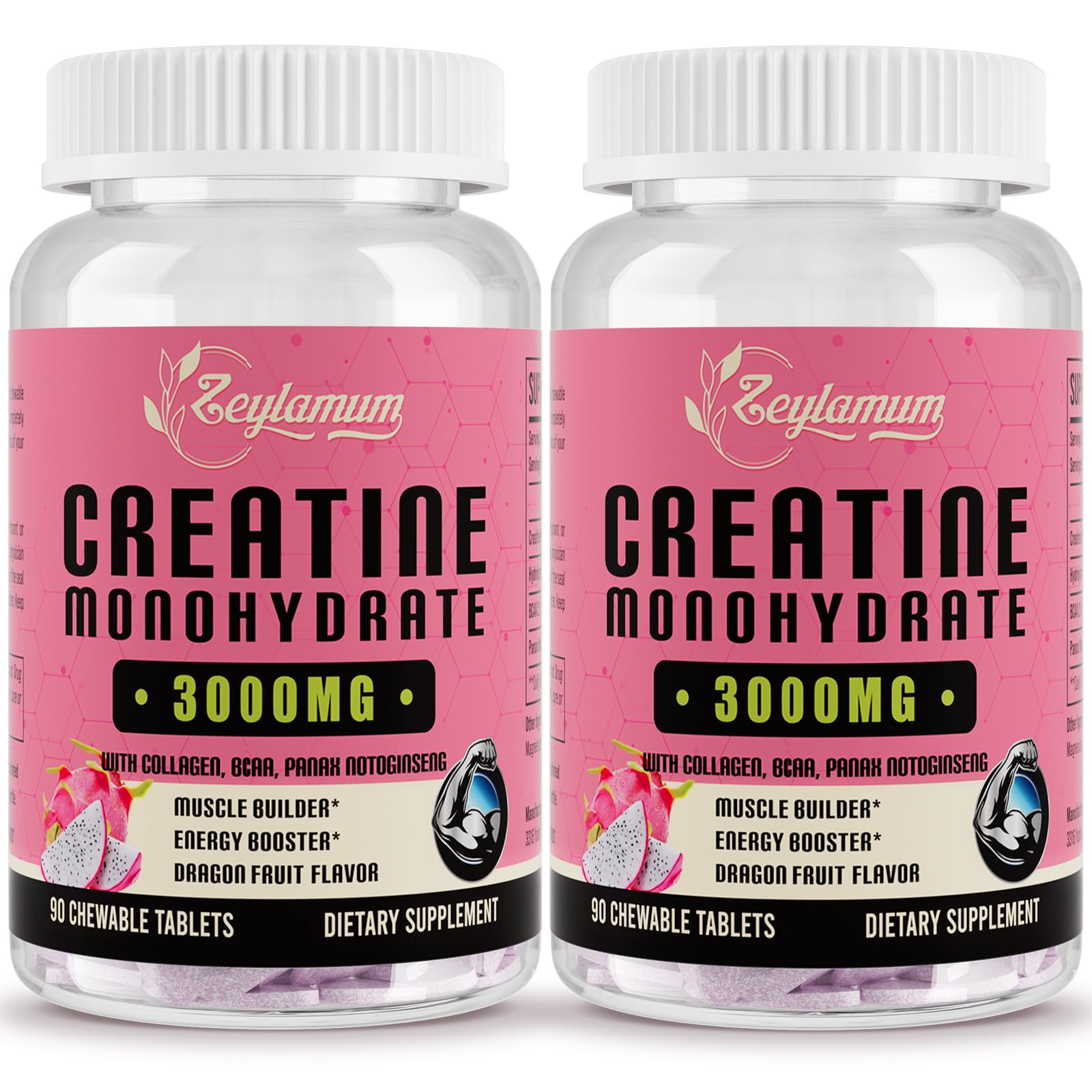 Creatine Monohydrate for Women, Creatine Supplement 3000mg, with Hydrolyzed Zeylamum Au supplements