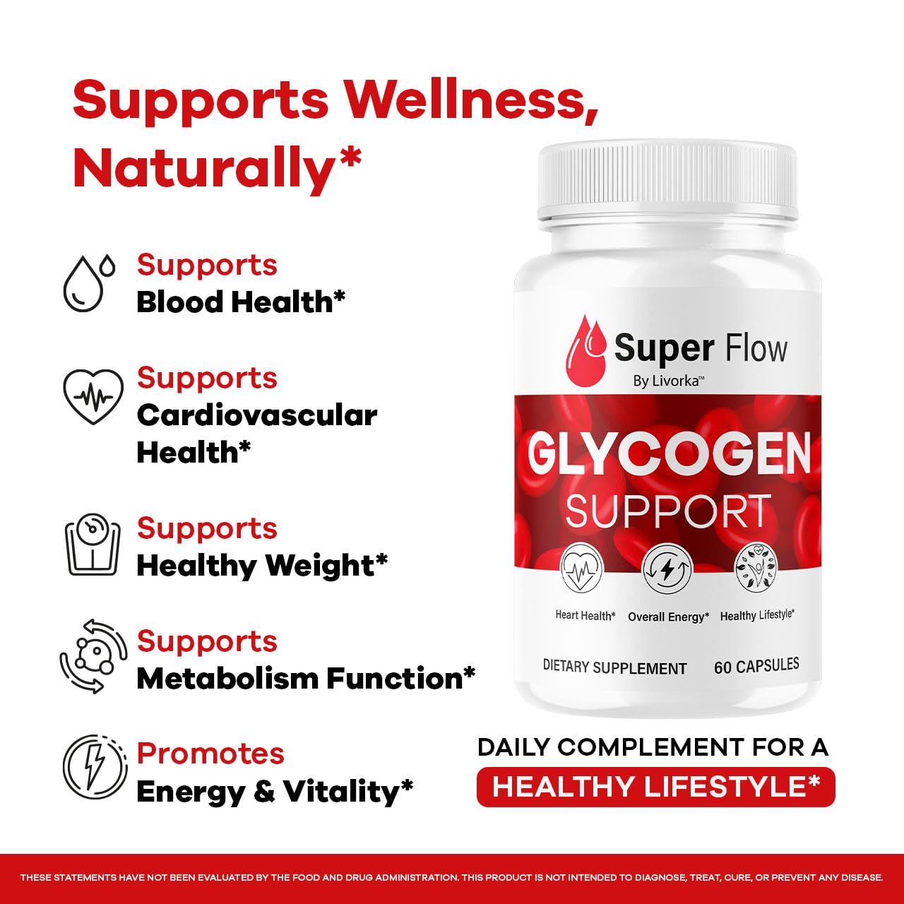 (2 Pack) Super Flow Glycogen Capsules - Official SuperFlow Advanced Glycogen Support Pills - Maximum Strength, Natural Formula Vitamins for Overall Health & Wellness Reviews, 120 Capsules for 2 Months LIVORKA Au supplements