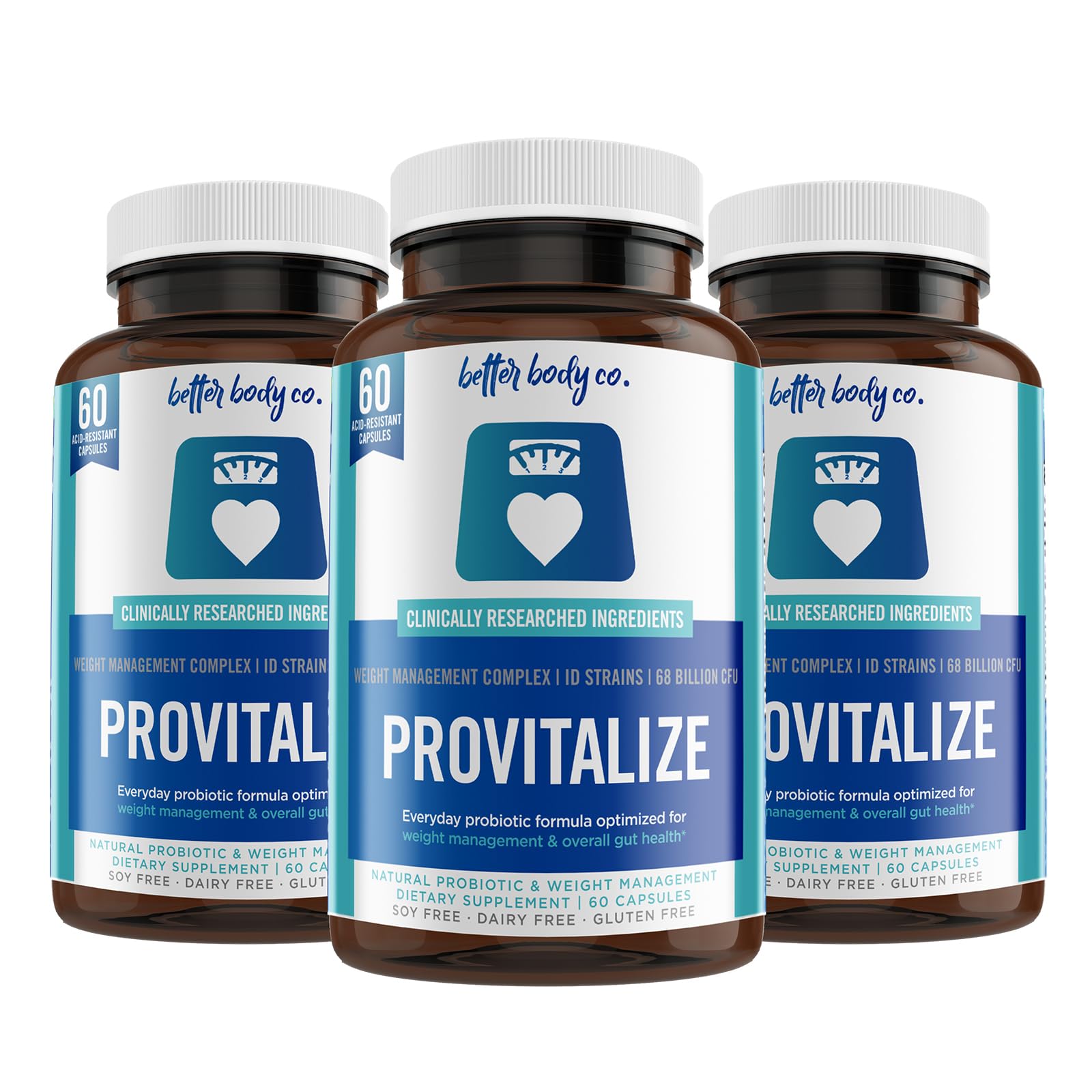 Better Body Co. Provitalize | Probiotics for Women, Menopause (3 Pack) Better Body Co. Au supplements