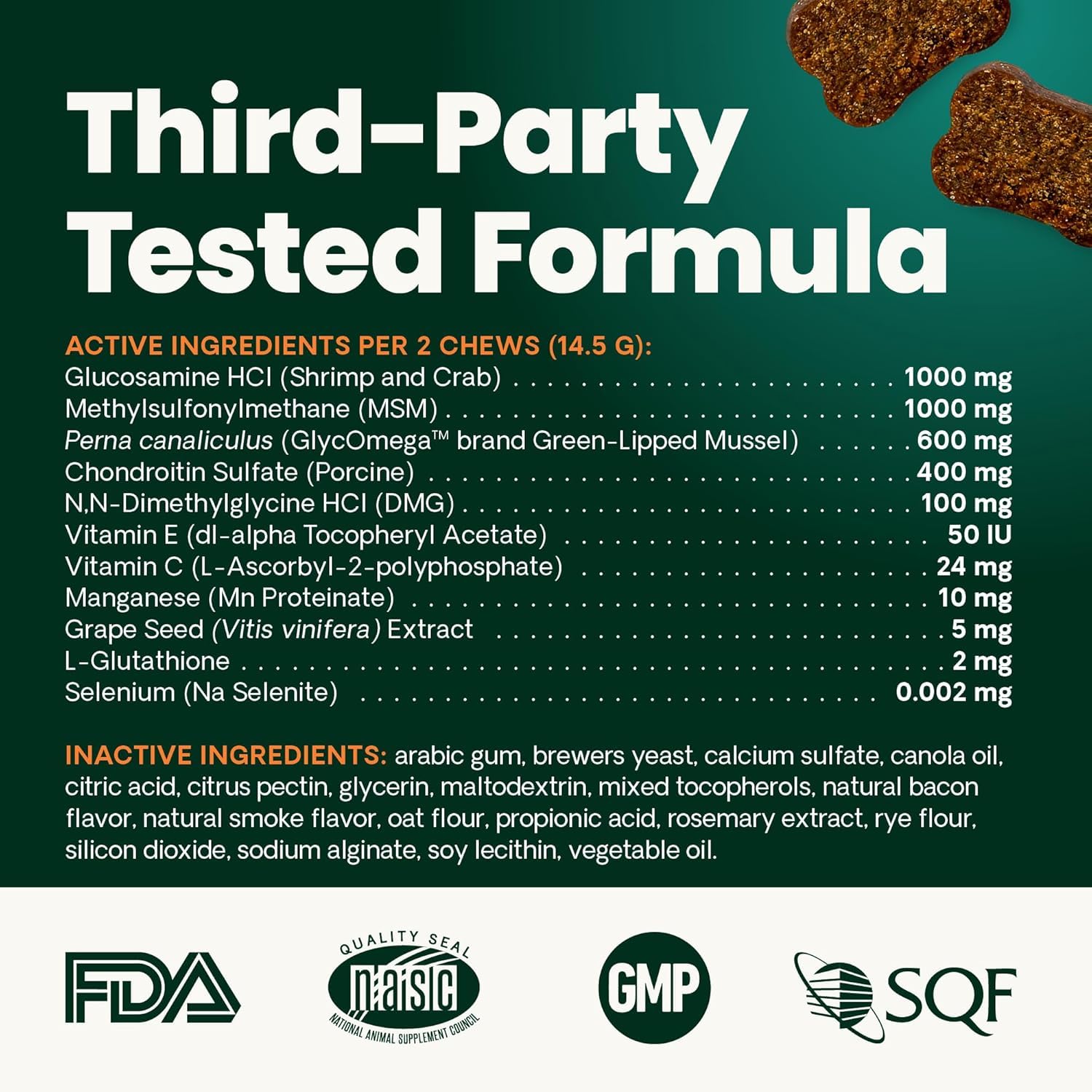 VetriScience Ultimate Strength Healthy Hip & Joint Chews, GlycoFlex Glucosamine, Chondroitin and Green-Lipped Mussel Joint Support Supplement for Dogs, Soothe Joint Discomfort, Duck, 120 Count VETRISCIENCE Au supplements