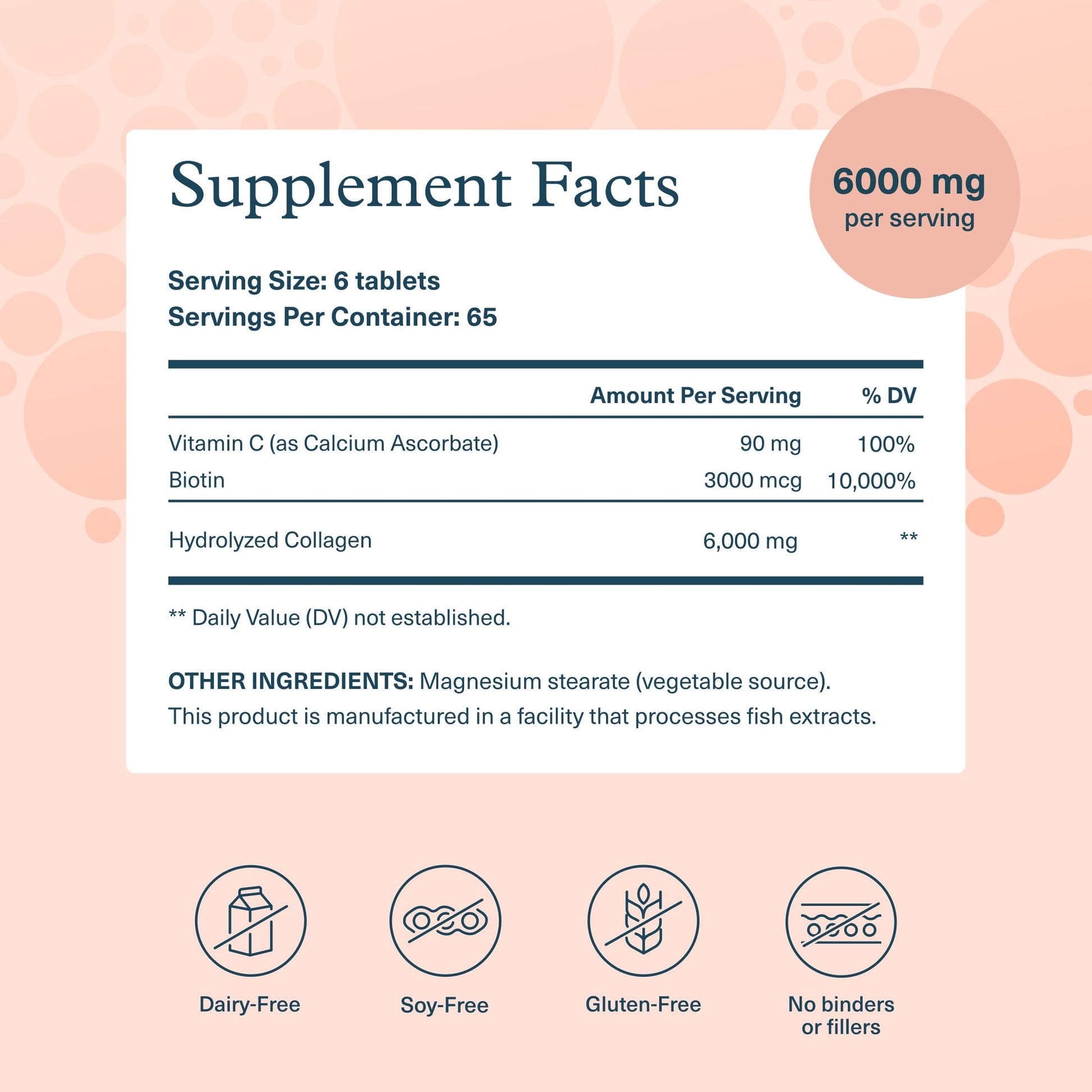 Youtheory Collagen + Biotin - Advanced Collagen Supplement - with Hydrolyzed Peptides, Vitamin C & Vitamin B - Supports Hair Growth, Nail Health & Skin - 390 Tablets Youtheory Au supplements