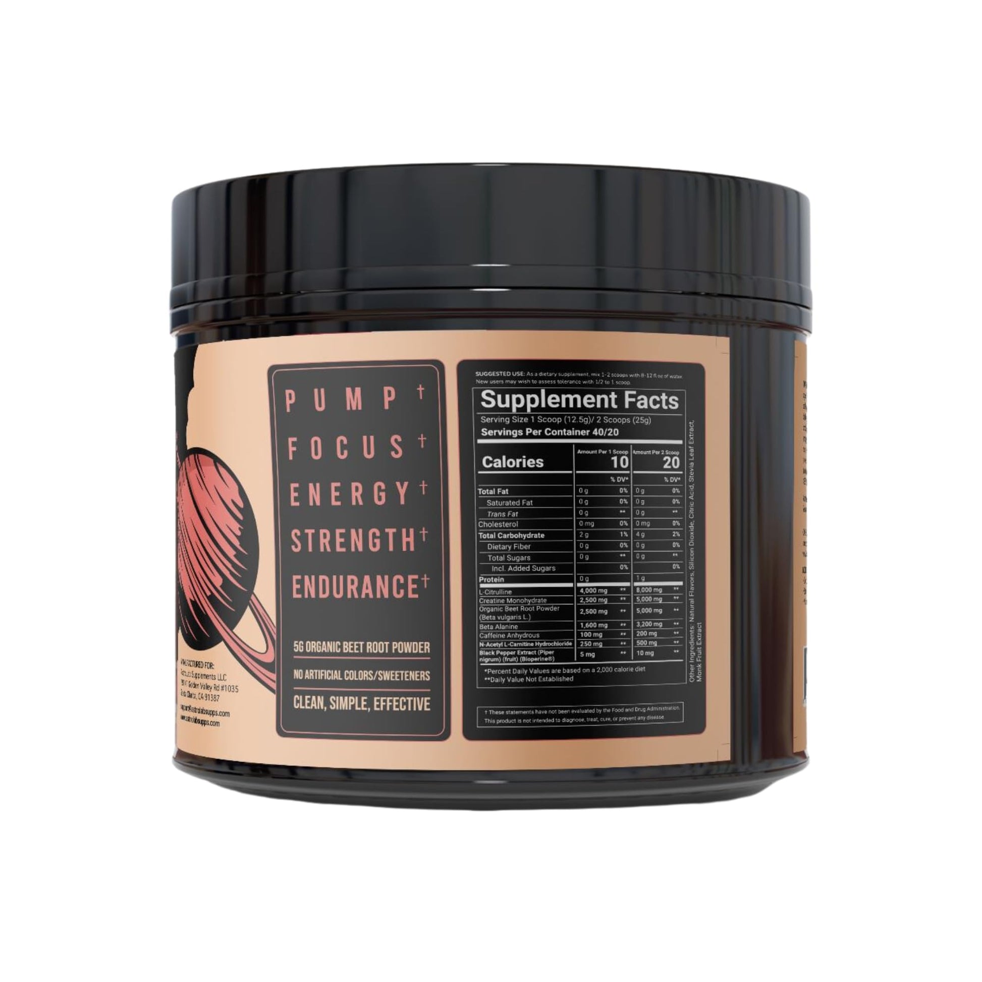 BLASTOFF Pre-Workout Powder - Organic Beet Root Powder with Natural Peach Mango AstroLab Supplements Au supplements
