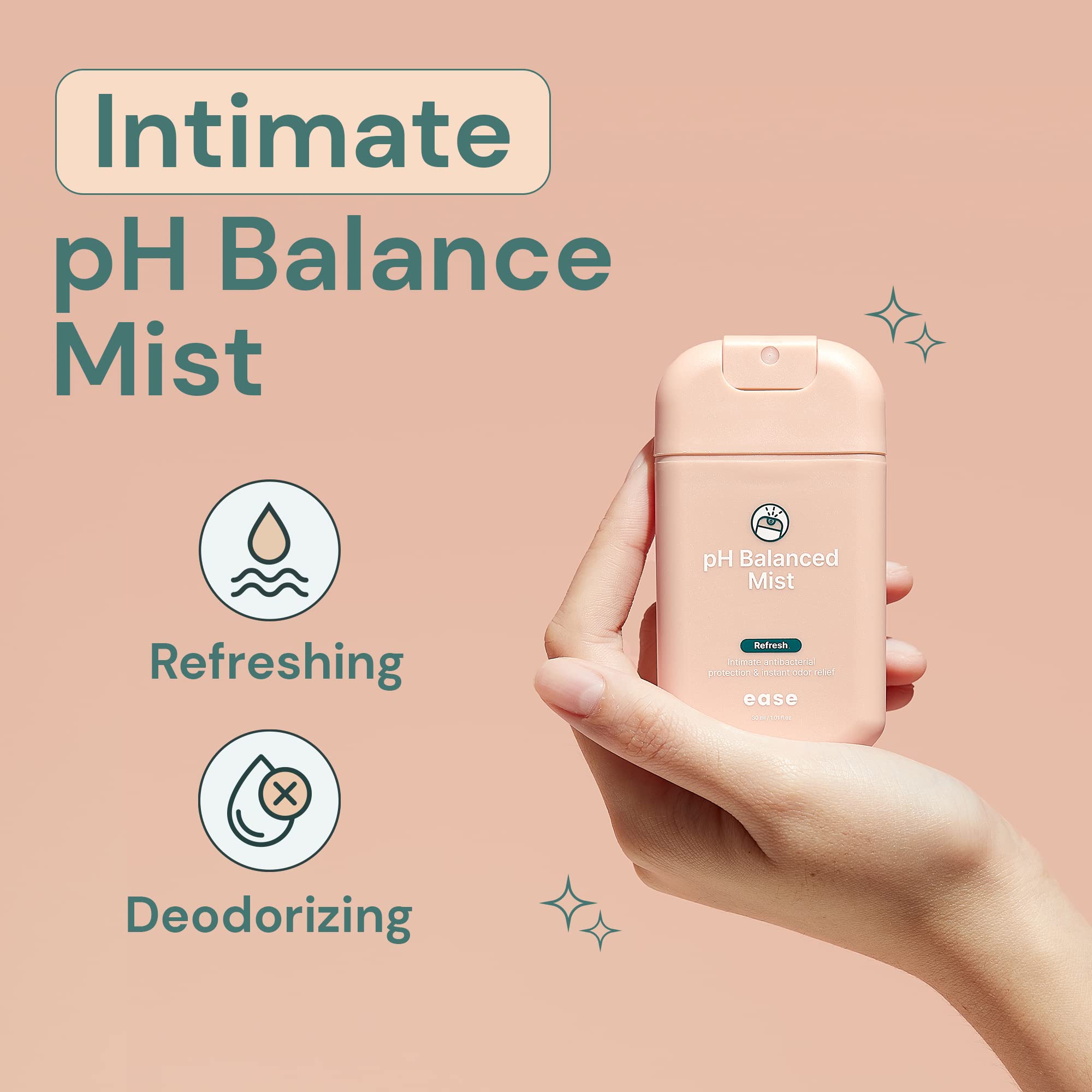 Ease Intimate Soothing pH-Balanced Mist for Feminine Itching and Discomfort Relief Ease Au supplements