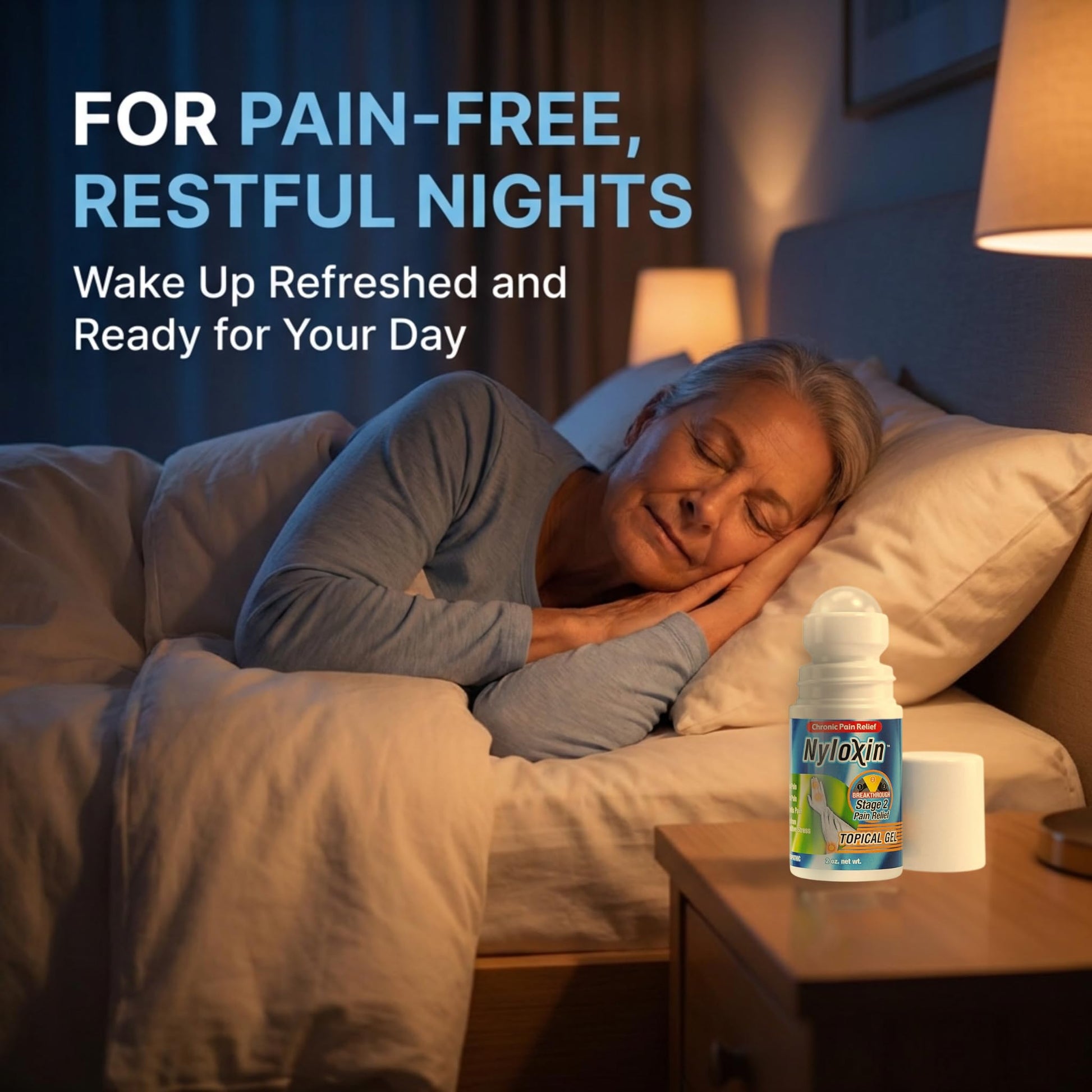 Nyloxin Roll-On Arthritis Pain Relief Gel, Back Pain Relief, Neuropathy Pain Relief, Nerve Pain Relief, Knee Pain Relief, Foot Pain Relief, Muscle Pain Relief, Shoulder Pain, Joint Pain (2 oz) Nyloxin Au supplements